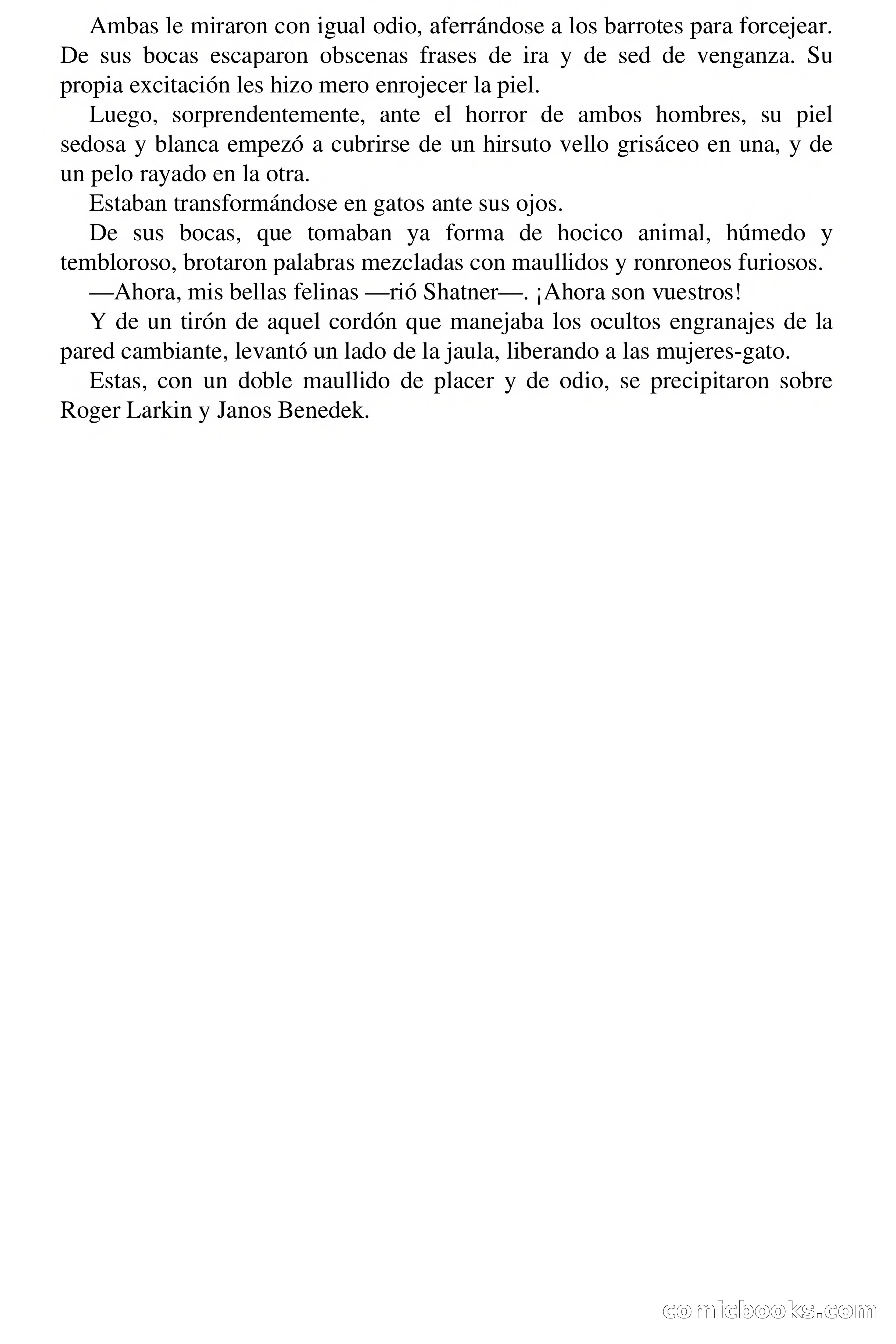 Selección Terror: Las mujeres gato — page 65 of 68
