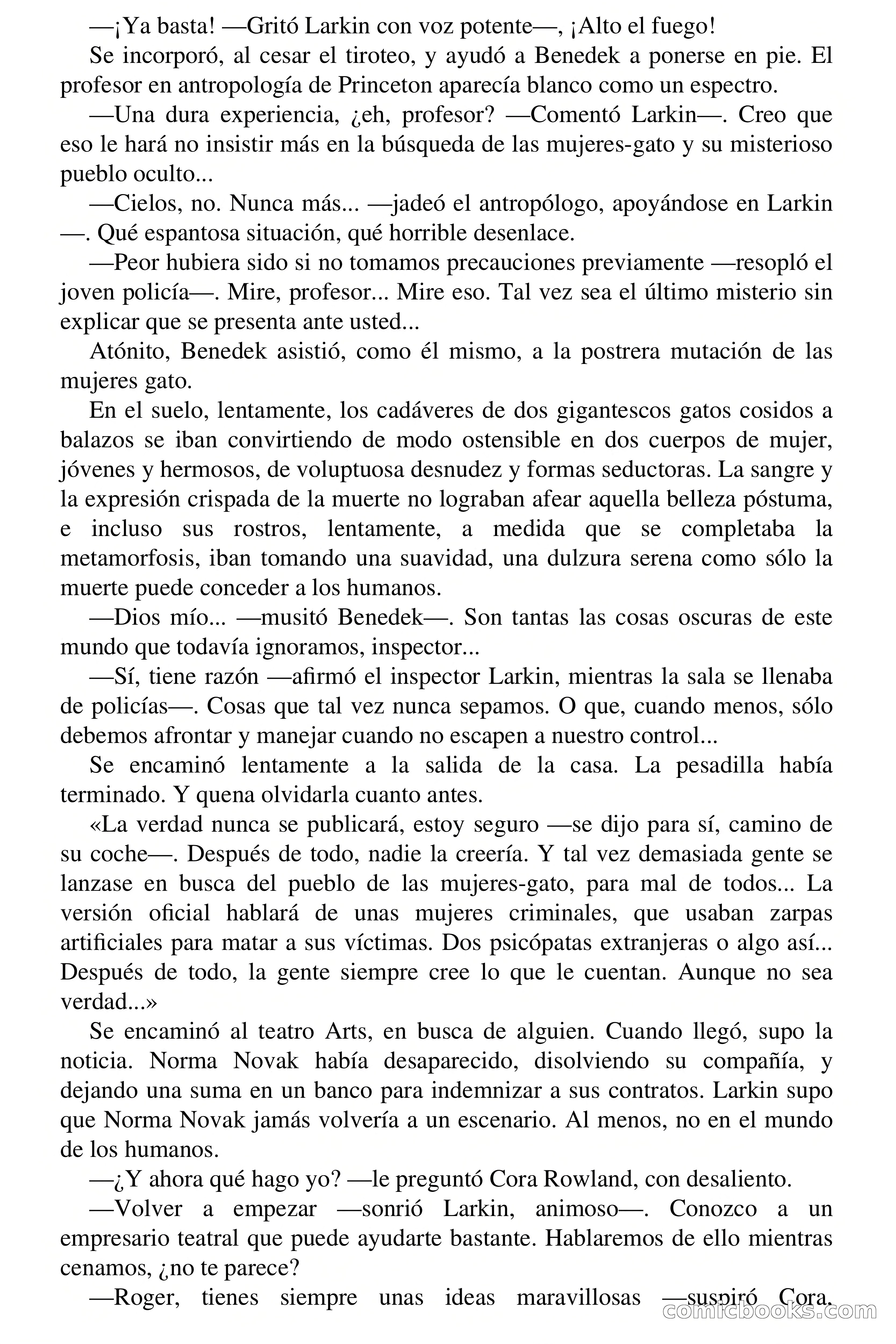 Selección Terror: Las mujeres gato — page 67 of 68