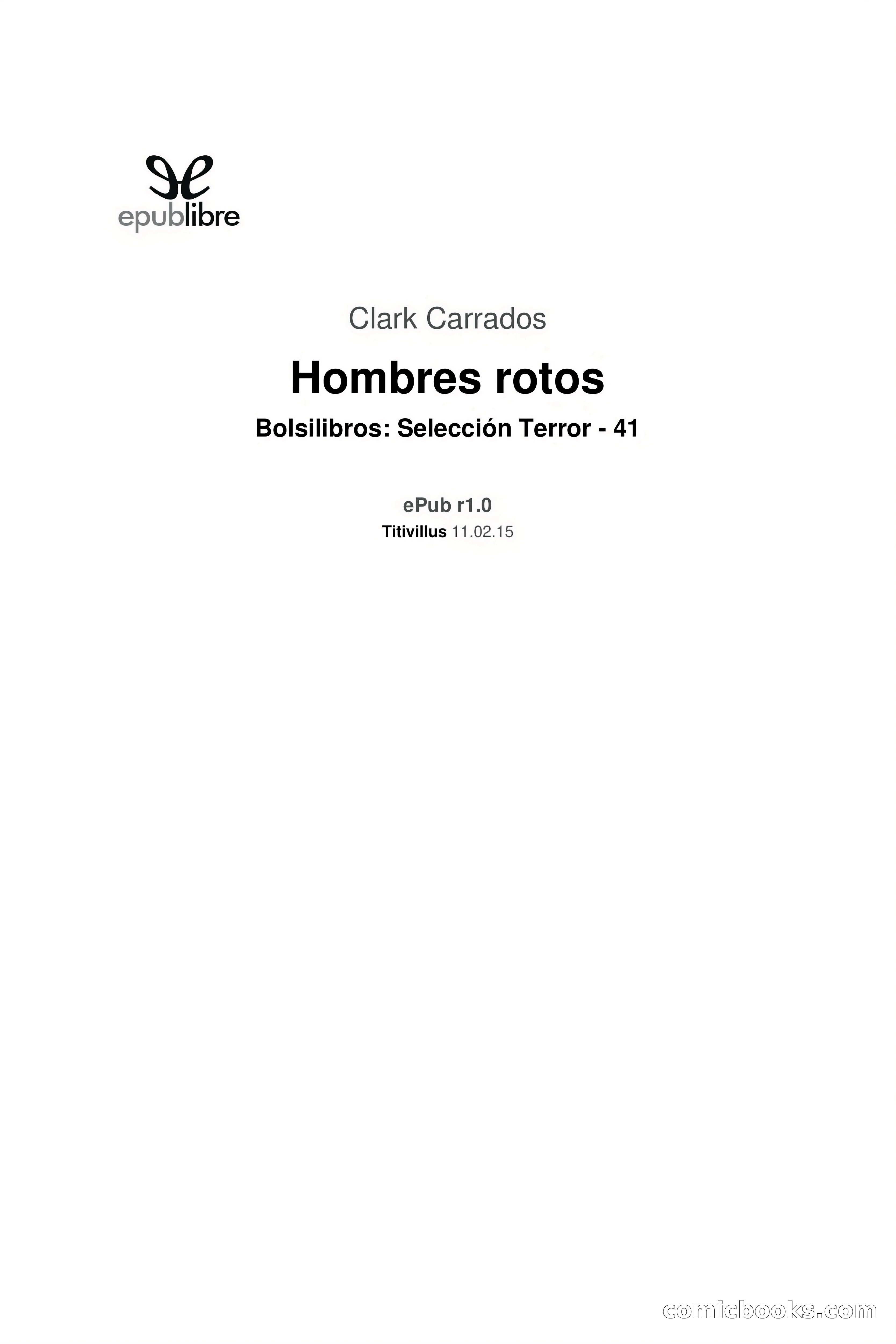 Selección Terror: Hombres rotos — page 3 of 99