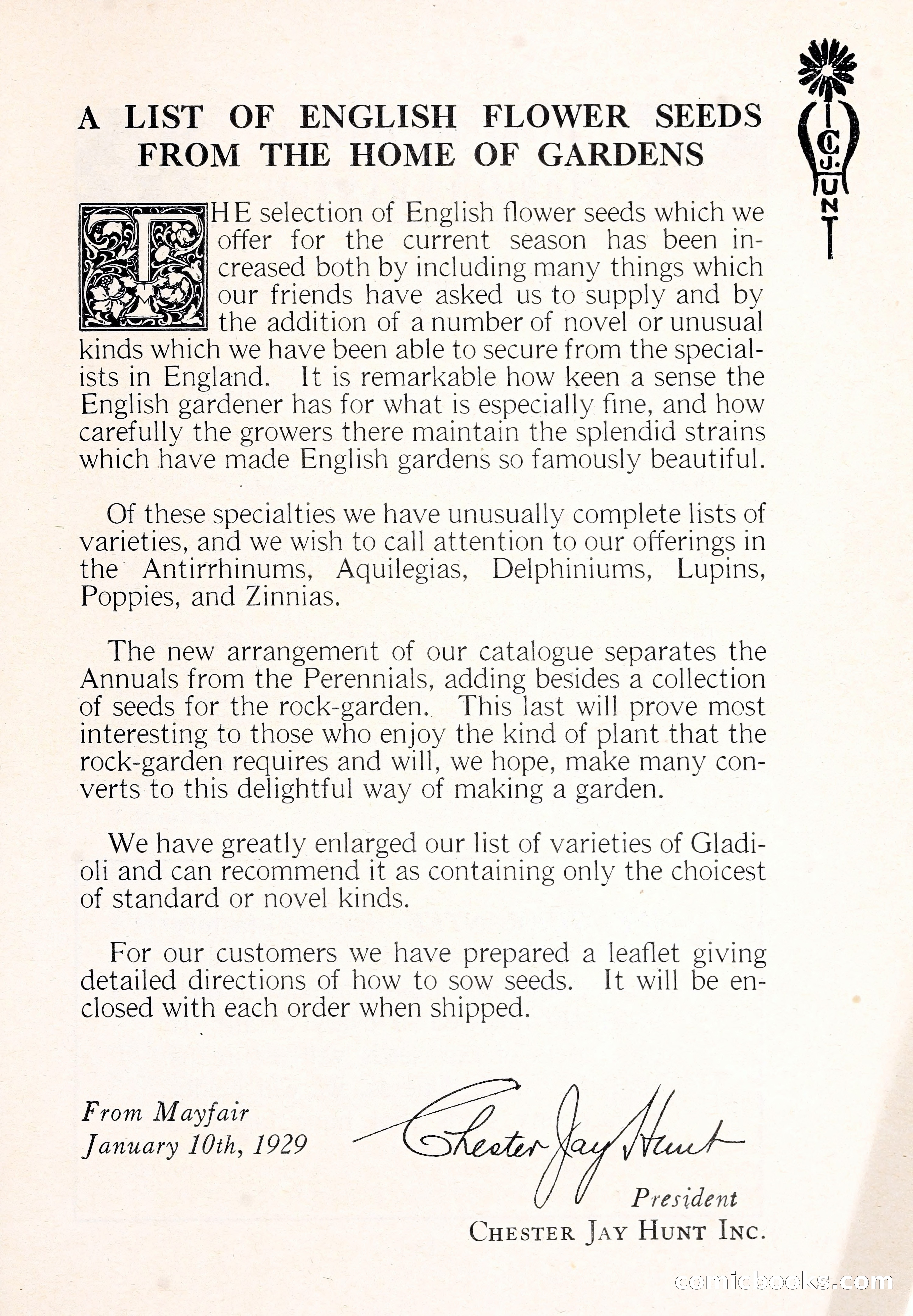 Blue Book of Flower Seeds and Gladioli — page 8 of 64