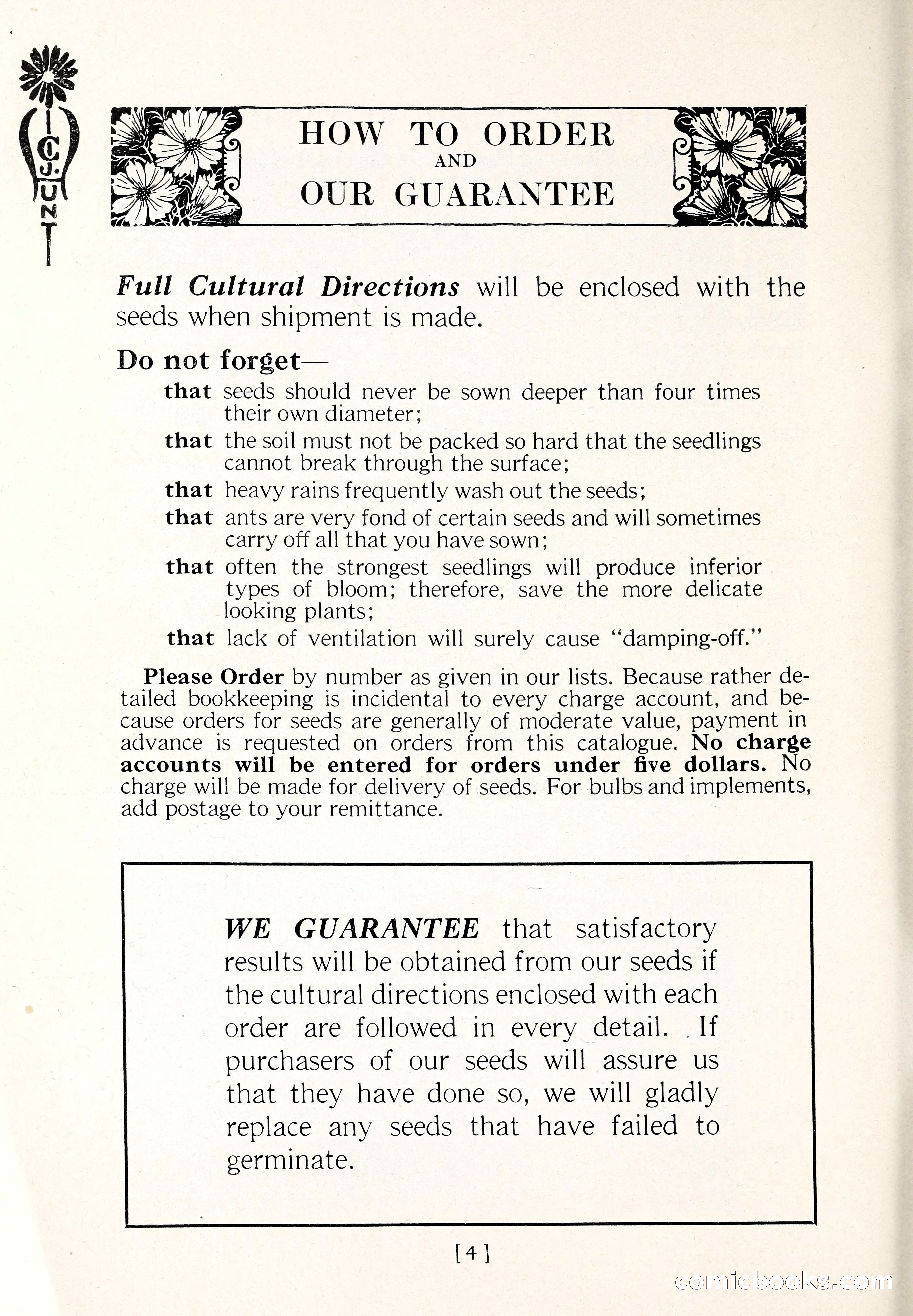 Blue Book of Flower Seeds and Gladioli — page 9 of 64
