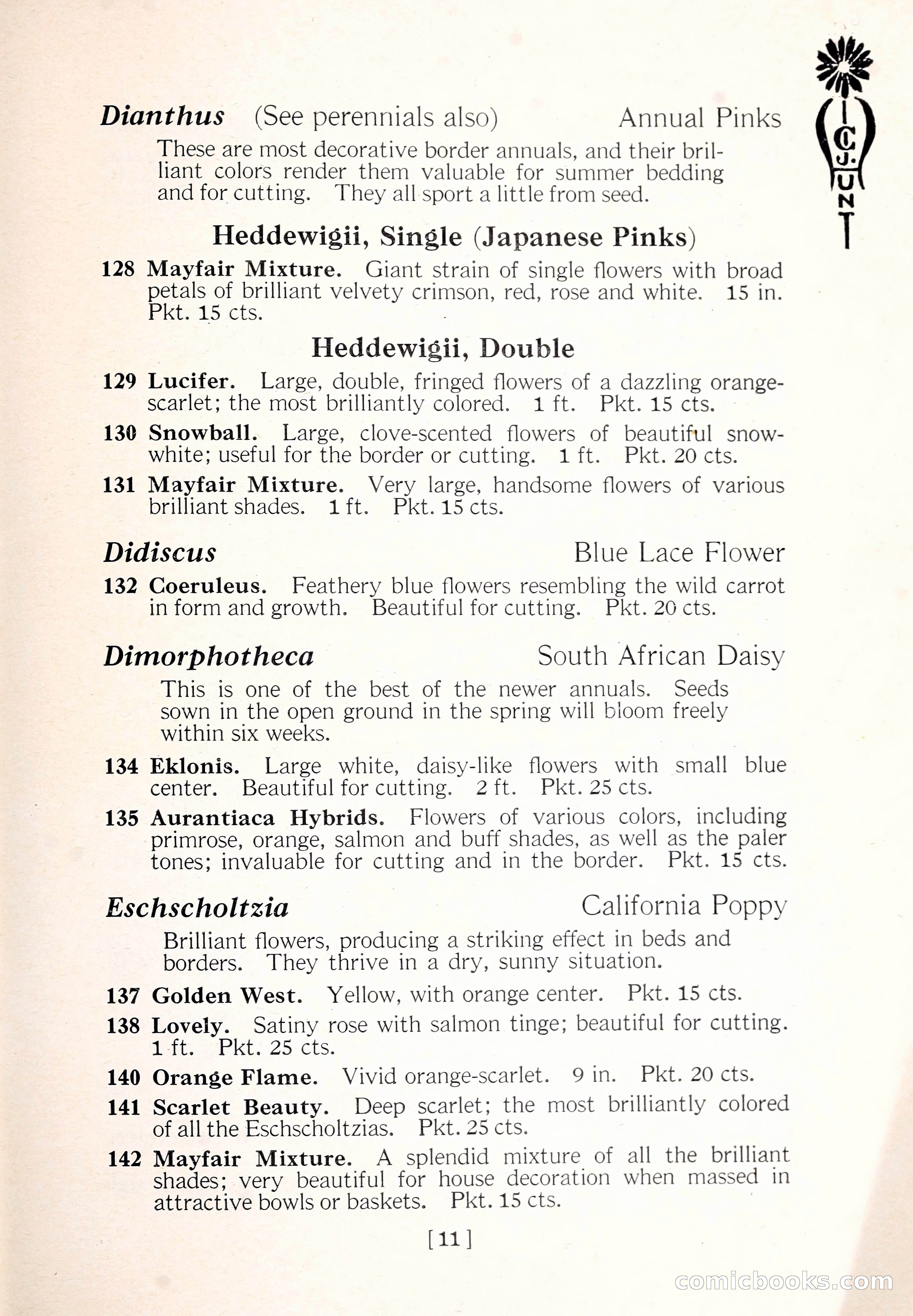 Blue Book of Flower Seeds and Gladioli — page 16 of 64