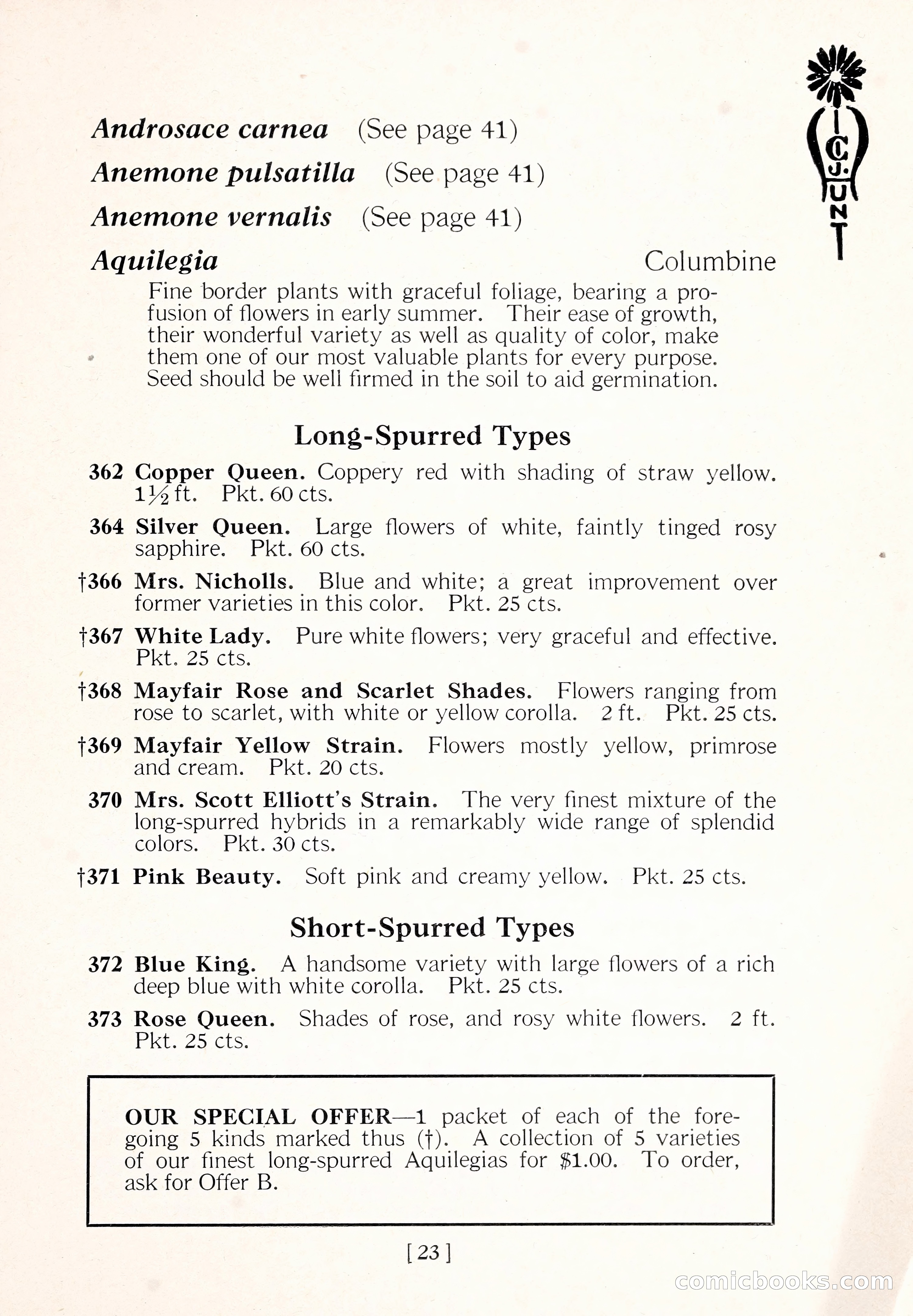 Blue Book of Flower Seeds and Gladioli — page 28 of 64