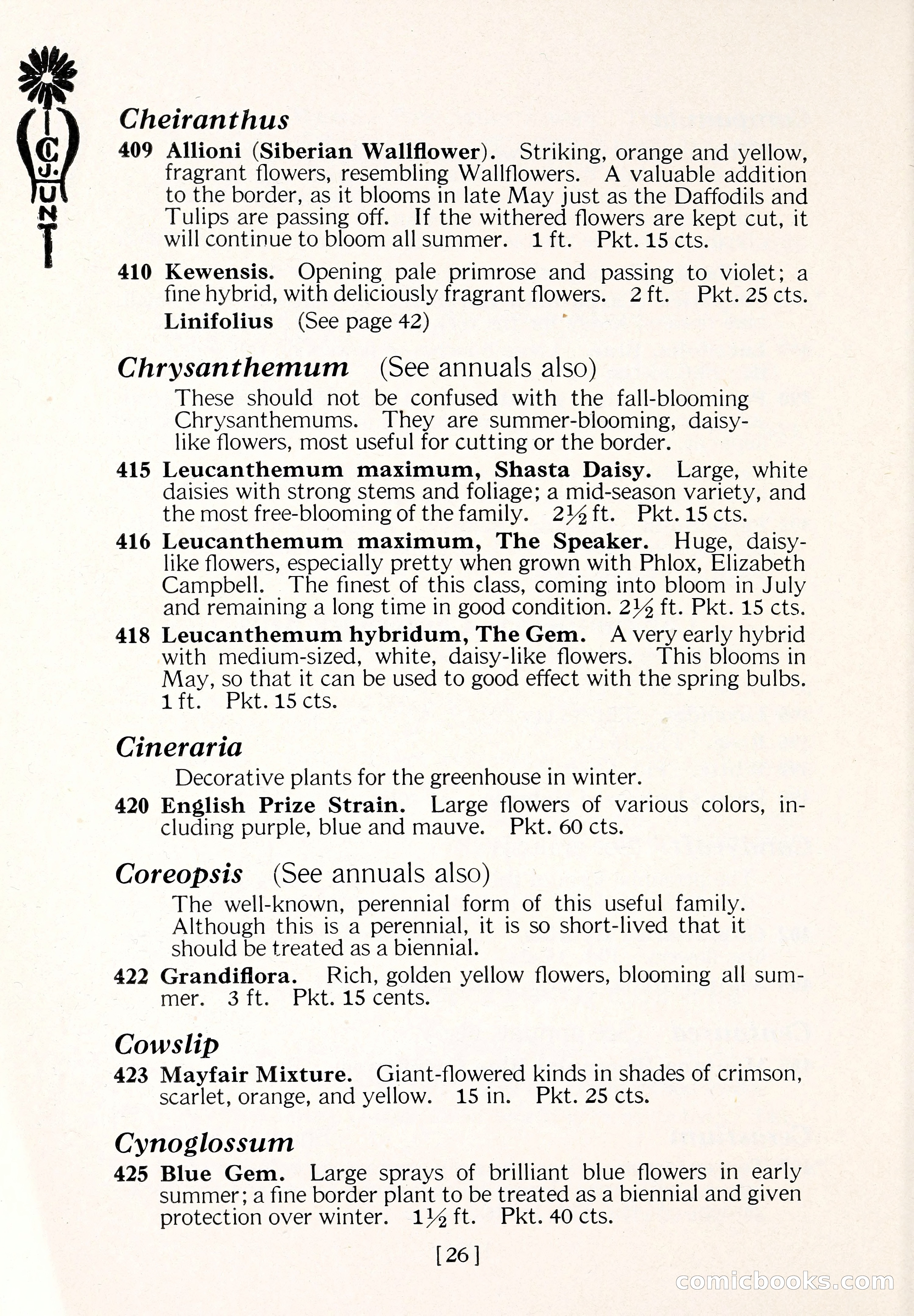 Blue Book of Flower Seeds and Gladioli — page 31 of 64