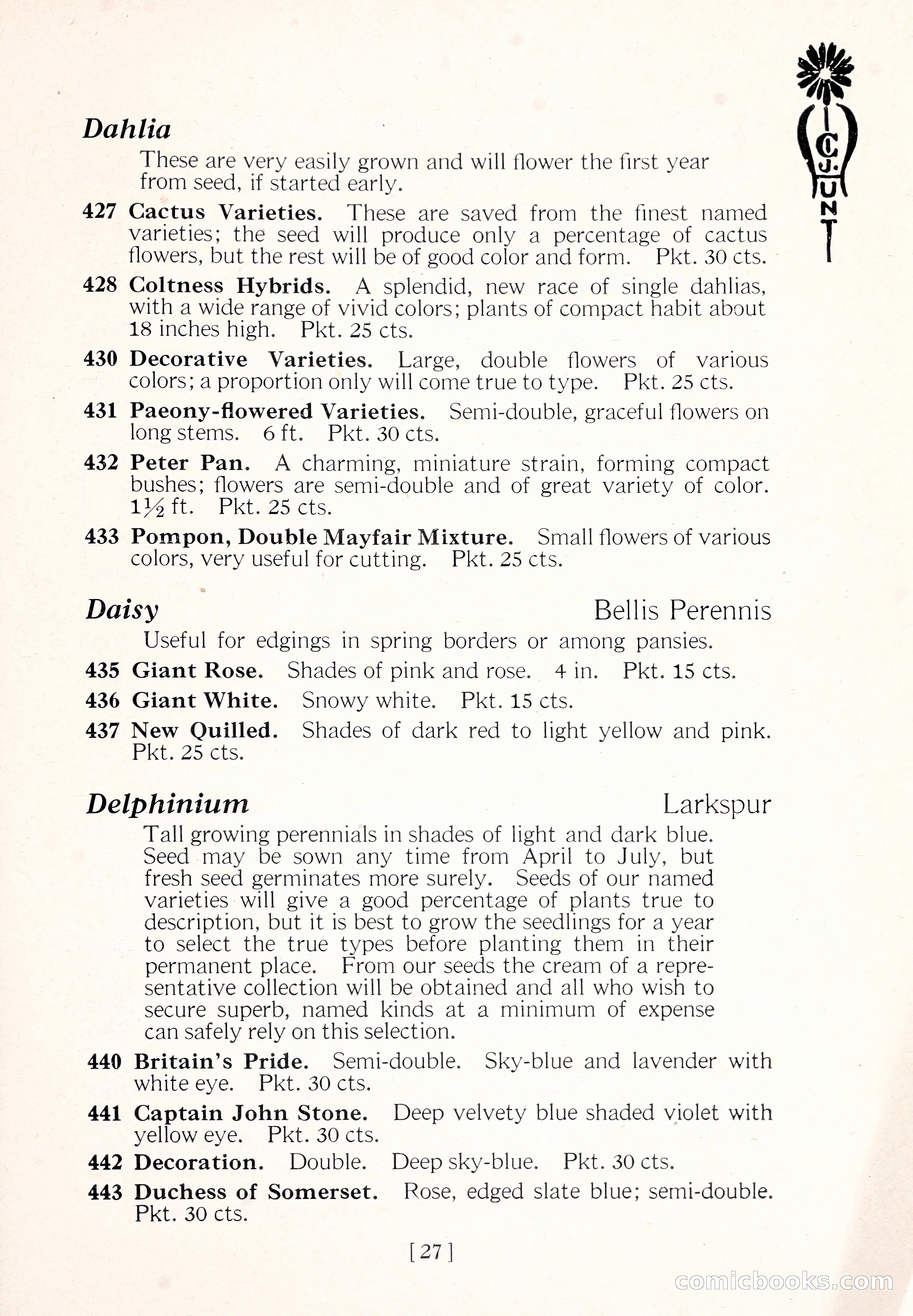 Blue Book of Flower Seeds and Gladioli — page 32 of 64