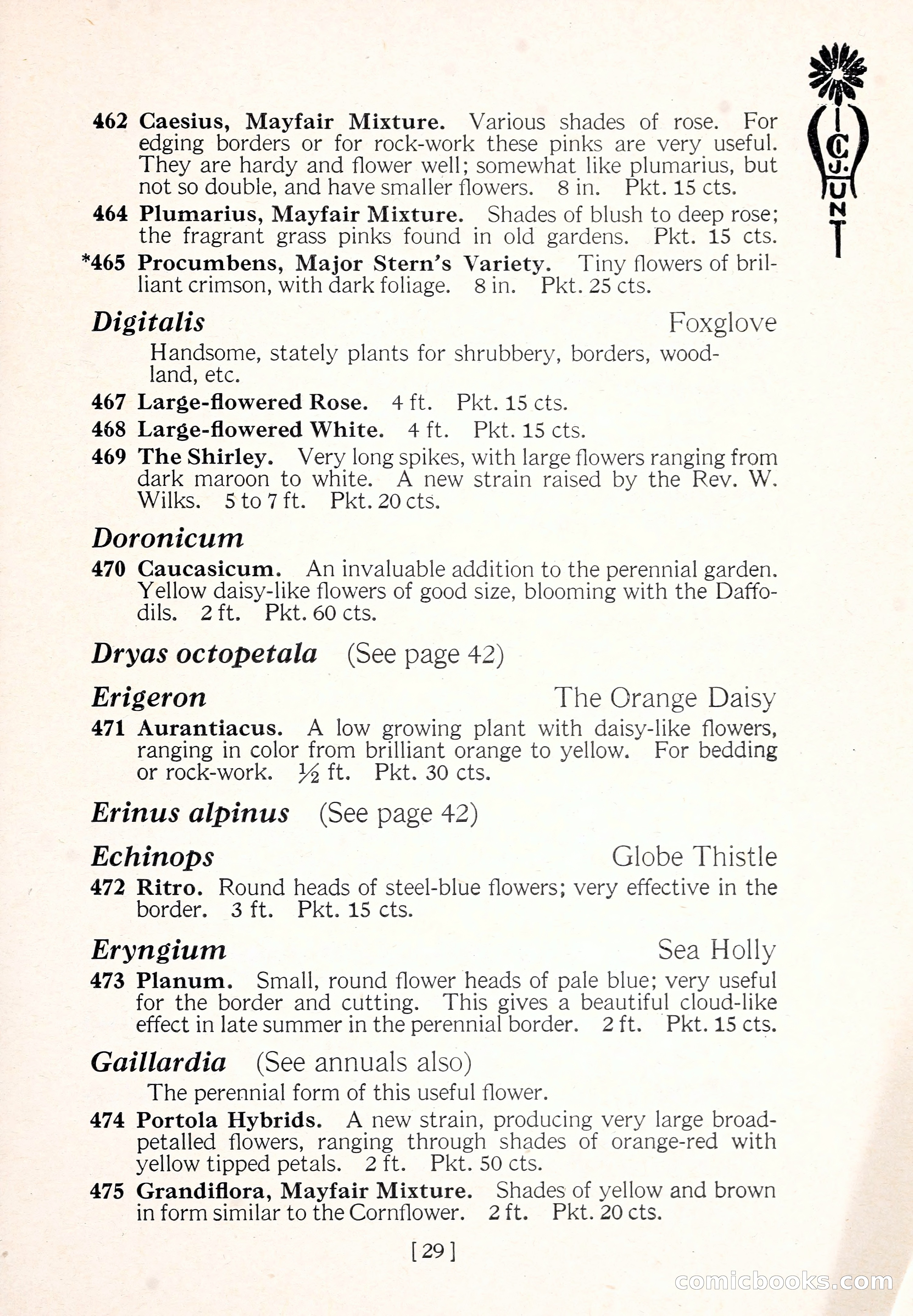 Blue Book of Flower Seeds and Gladioli — page 34 of 64