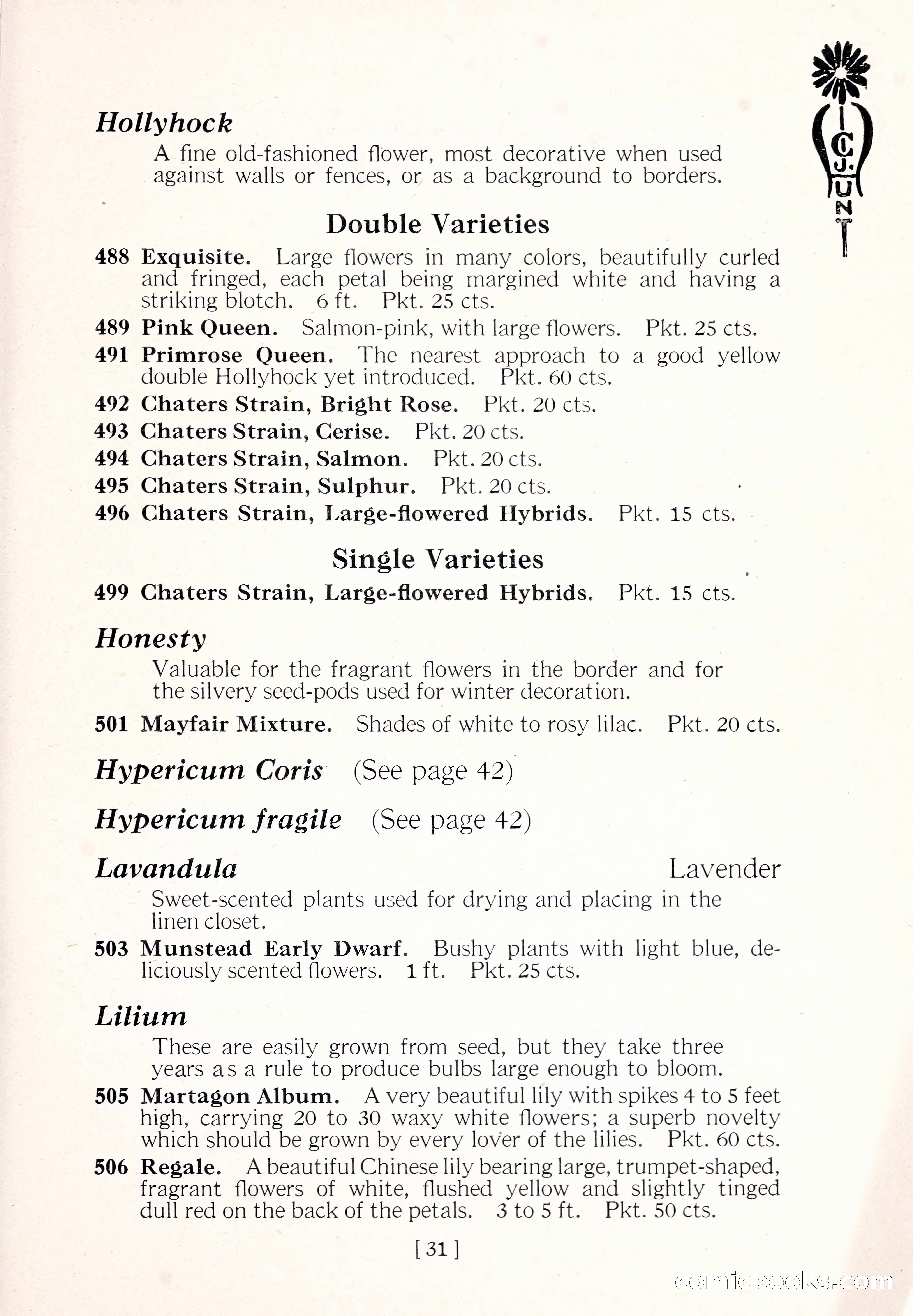 Blue Book of Flower Seeds and Gladioli — page 36 of 64