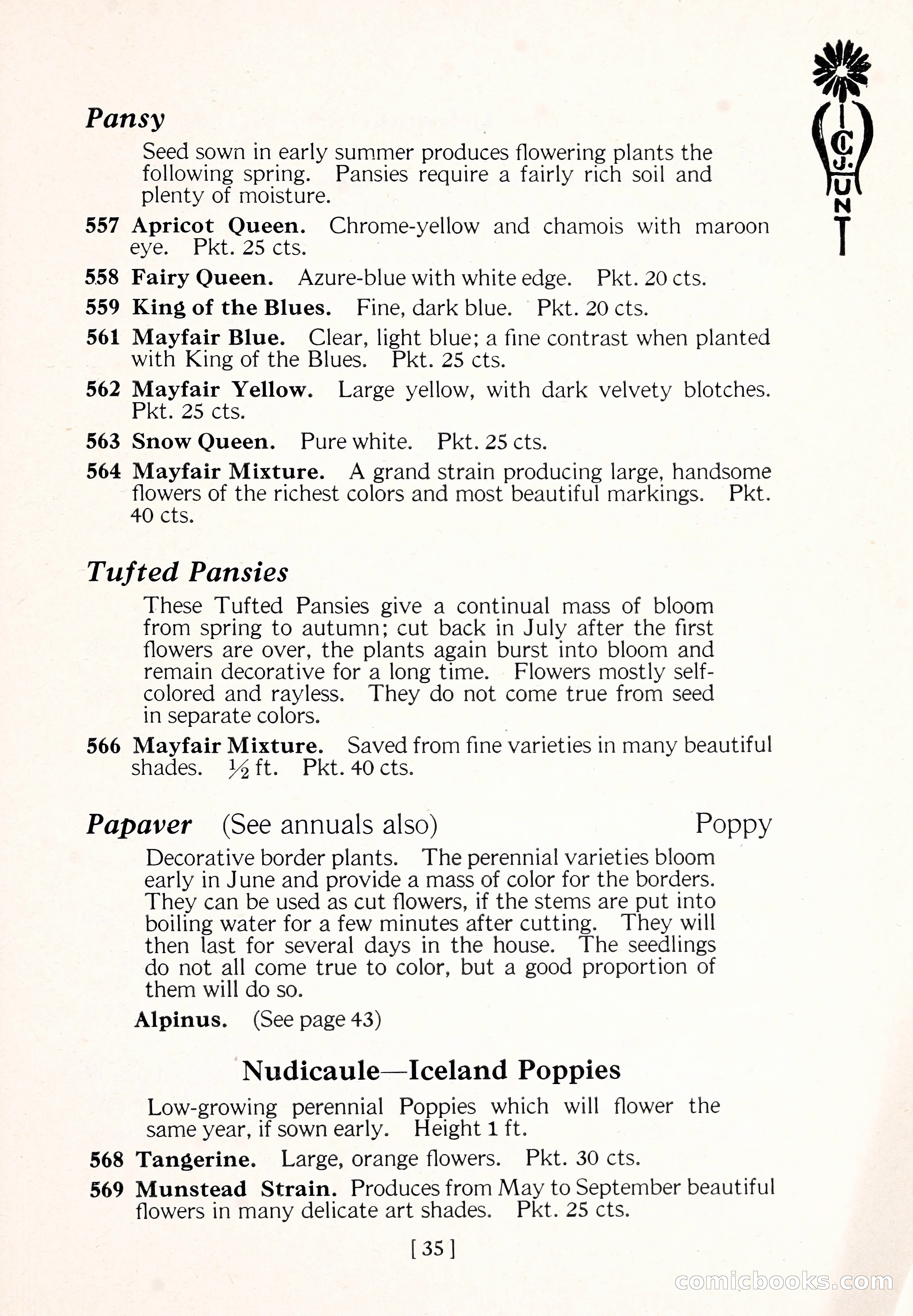 Blue Book of Flower Seeds and Gladioli — page 40 of 64