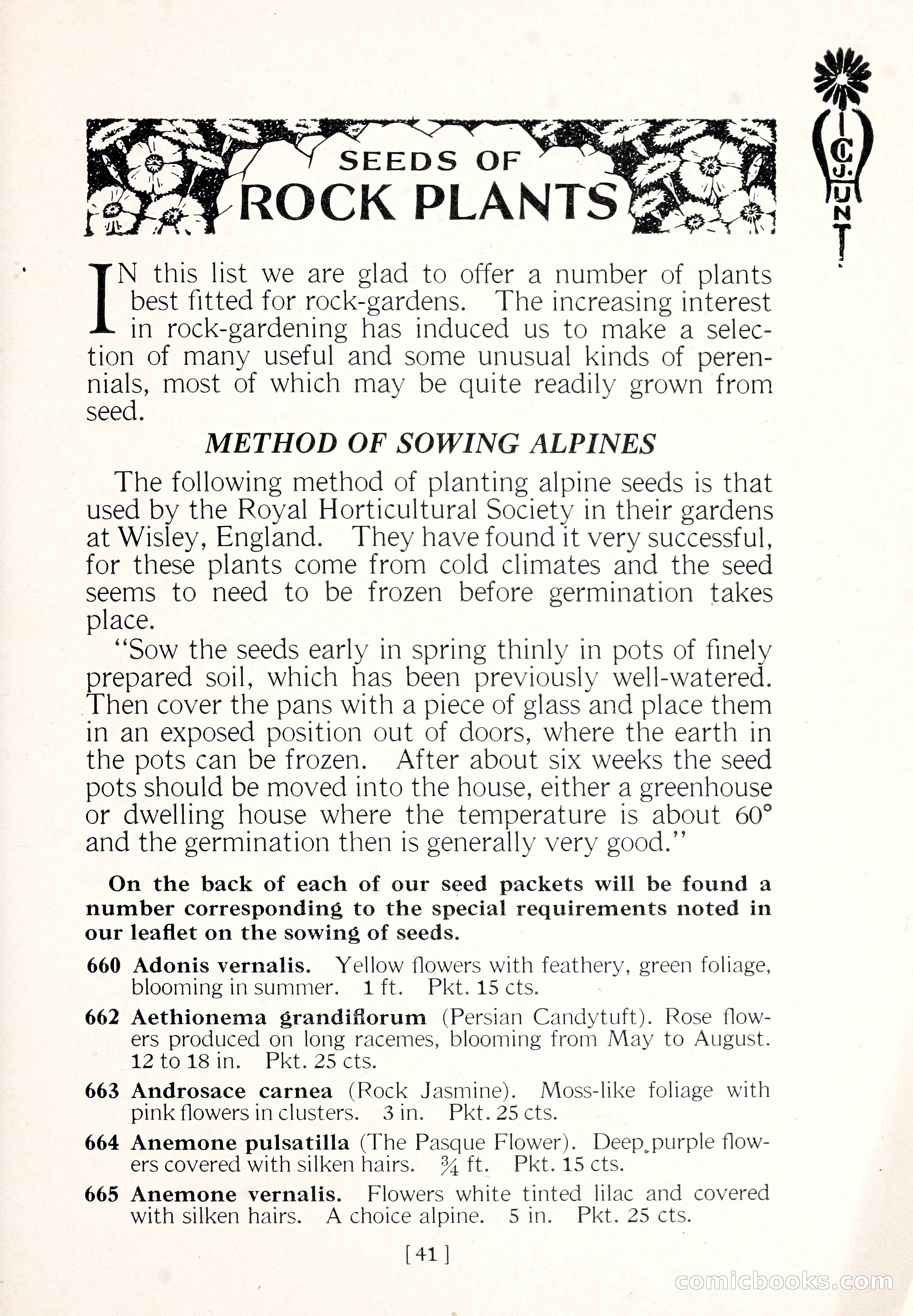 Blue Book of Flower Seeds and Gladioli — page 46 of 64