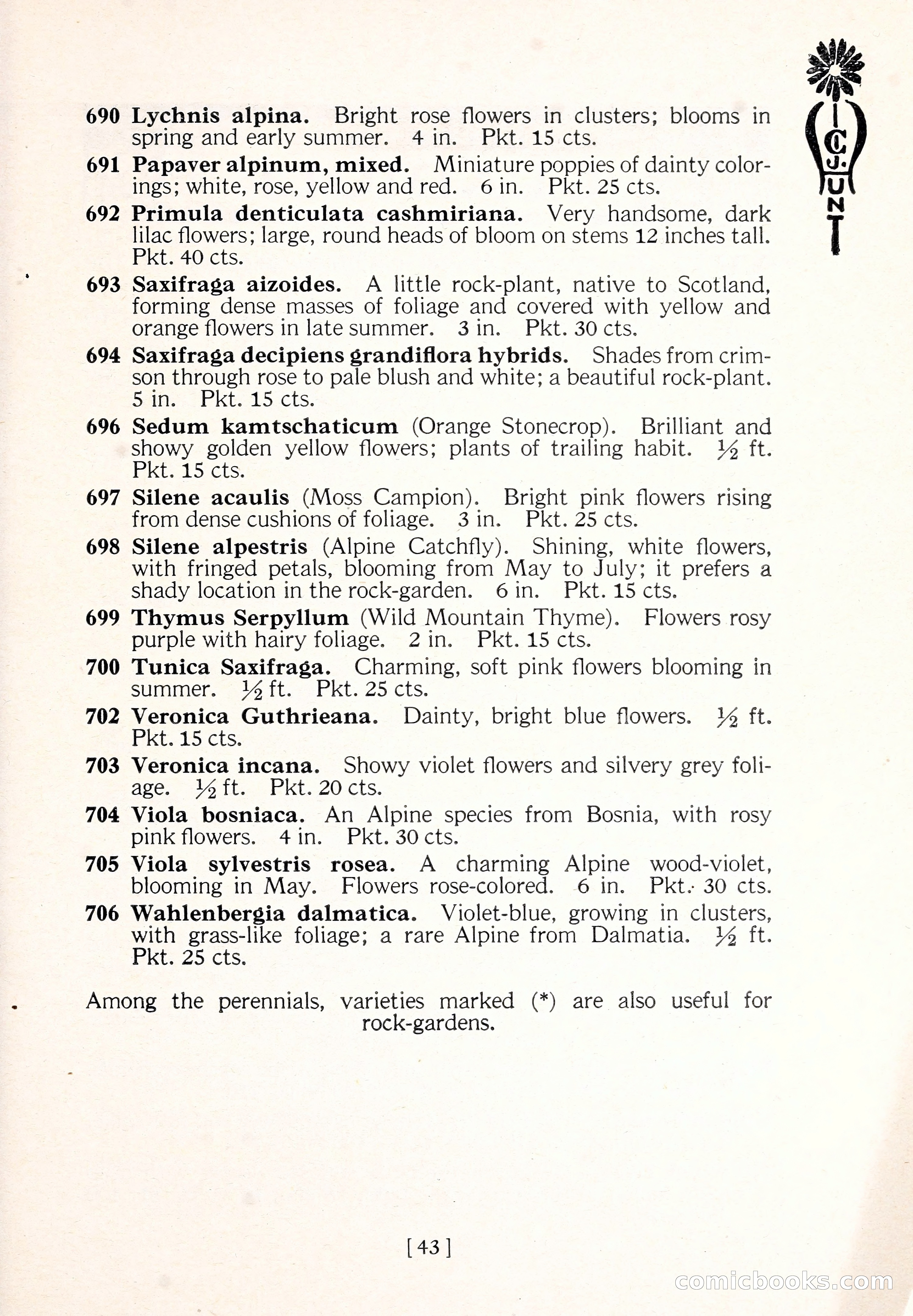 Blue Book of Flower Seeds and Gladioli — page 48 of 64