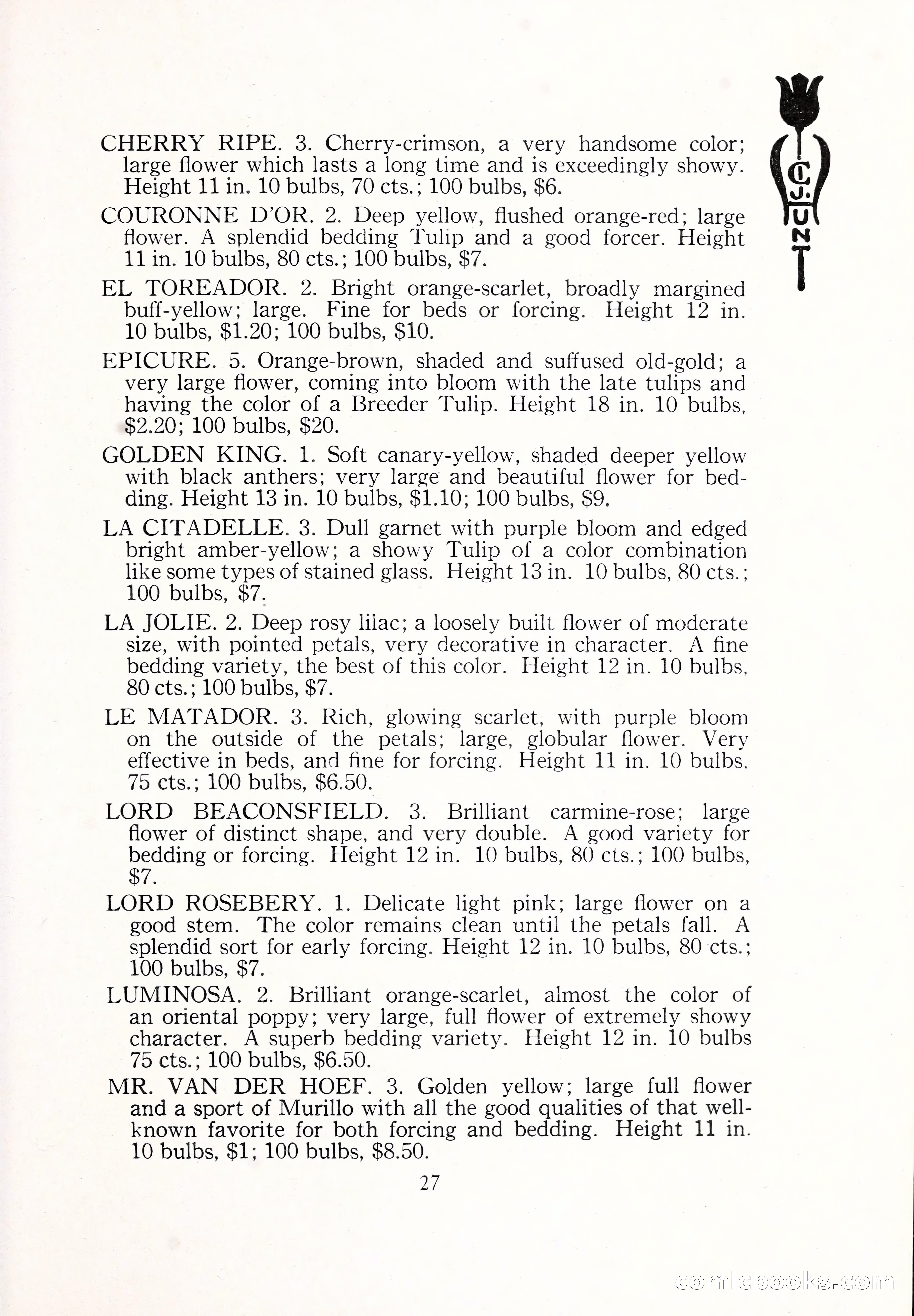 Blue Book of Bulbs, 1929 — page 40 of 128