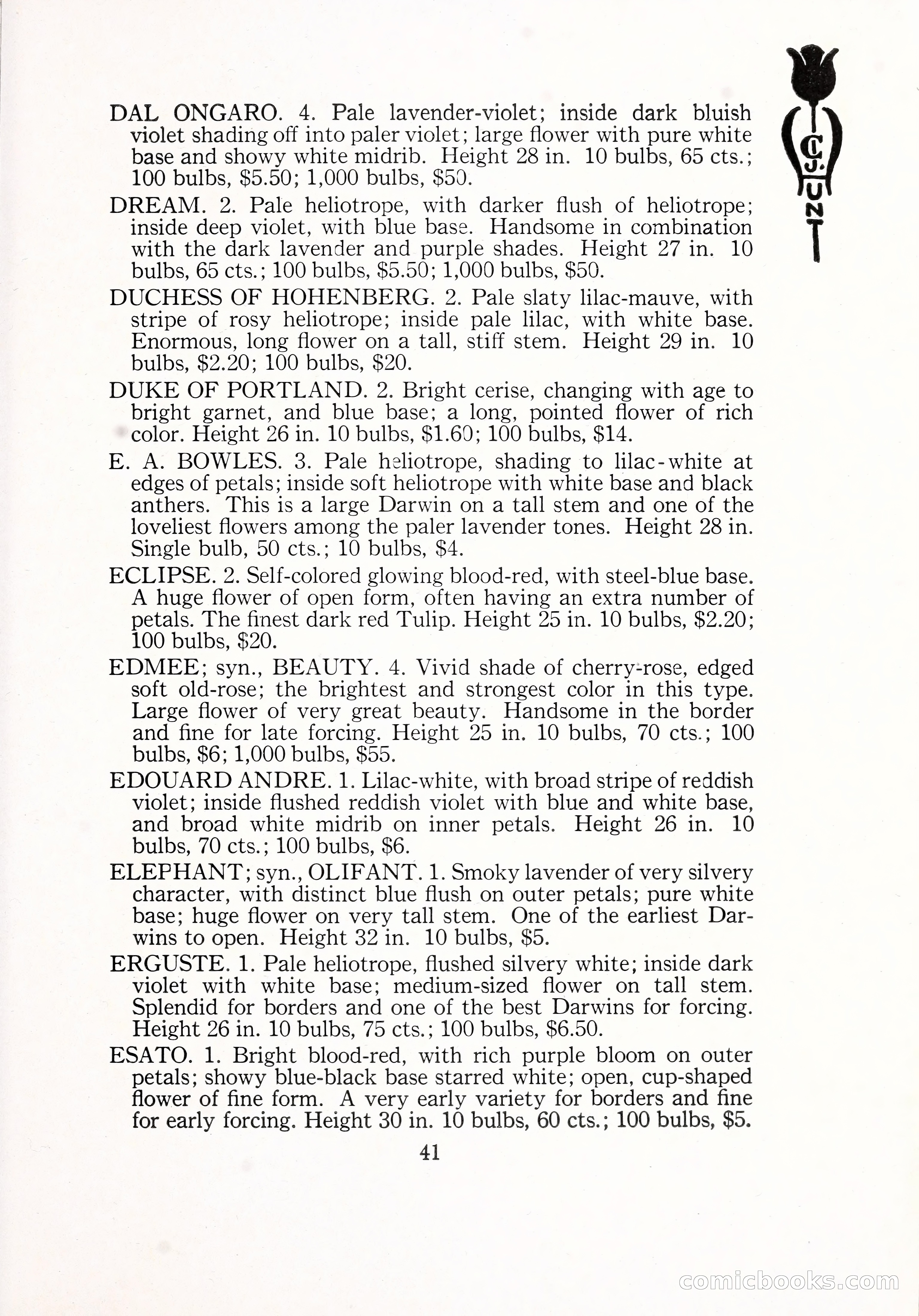 Blue Book of Bulbs, 1929 — page 62 of 128