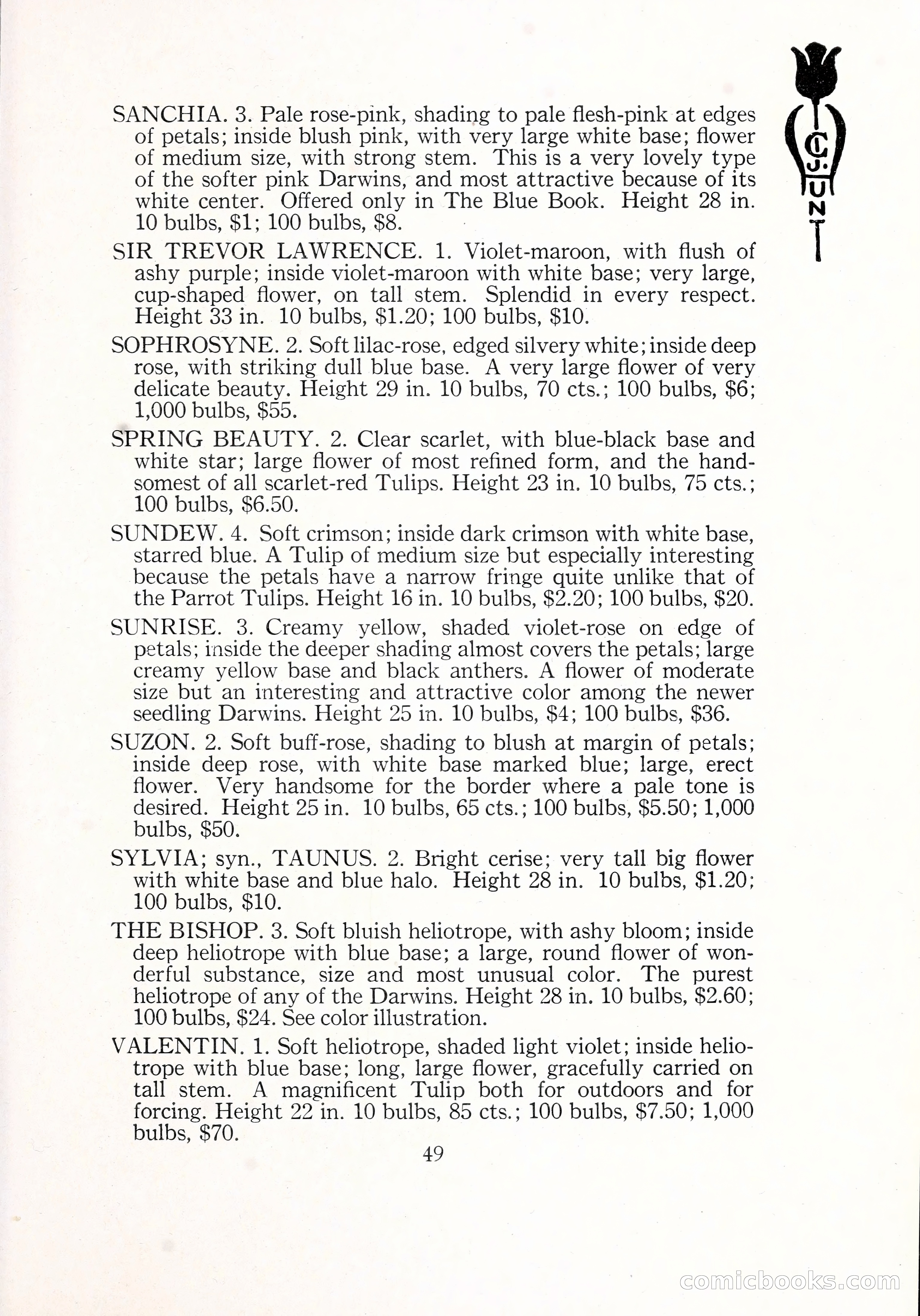 Blue Book of Bulbs, 1929 — page 72 of 128