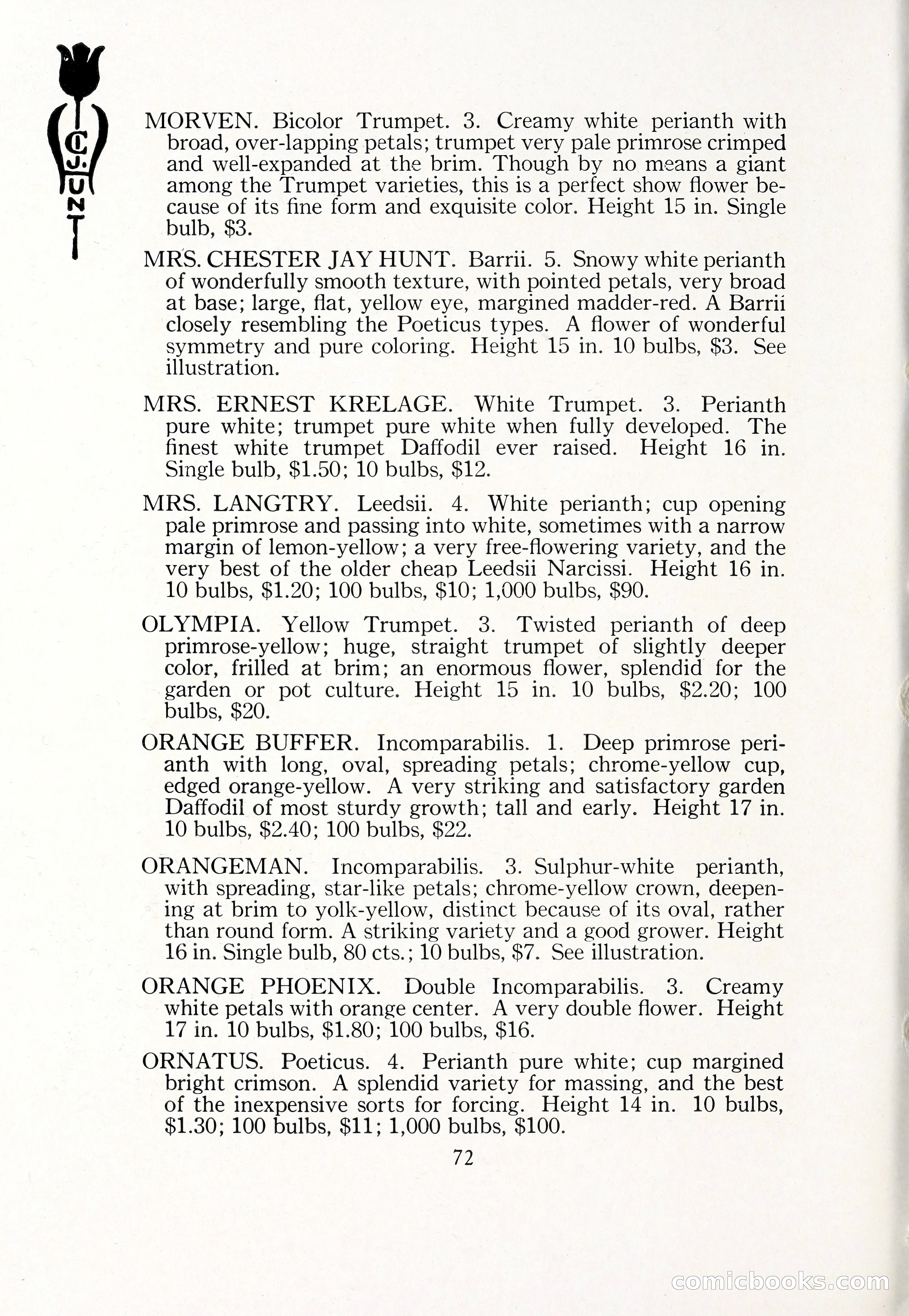 Blue Book of Bulbs, 1929 — page 105 of 128