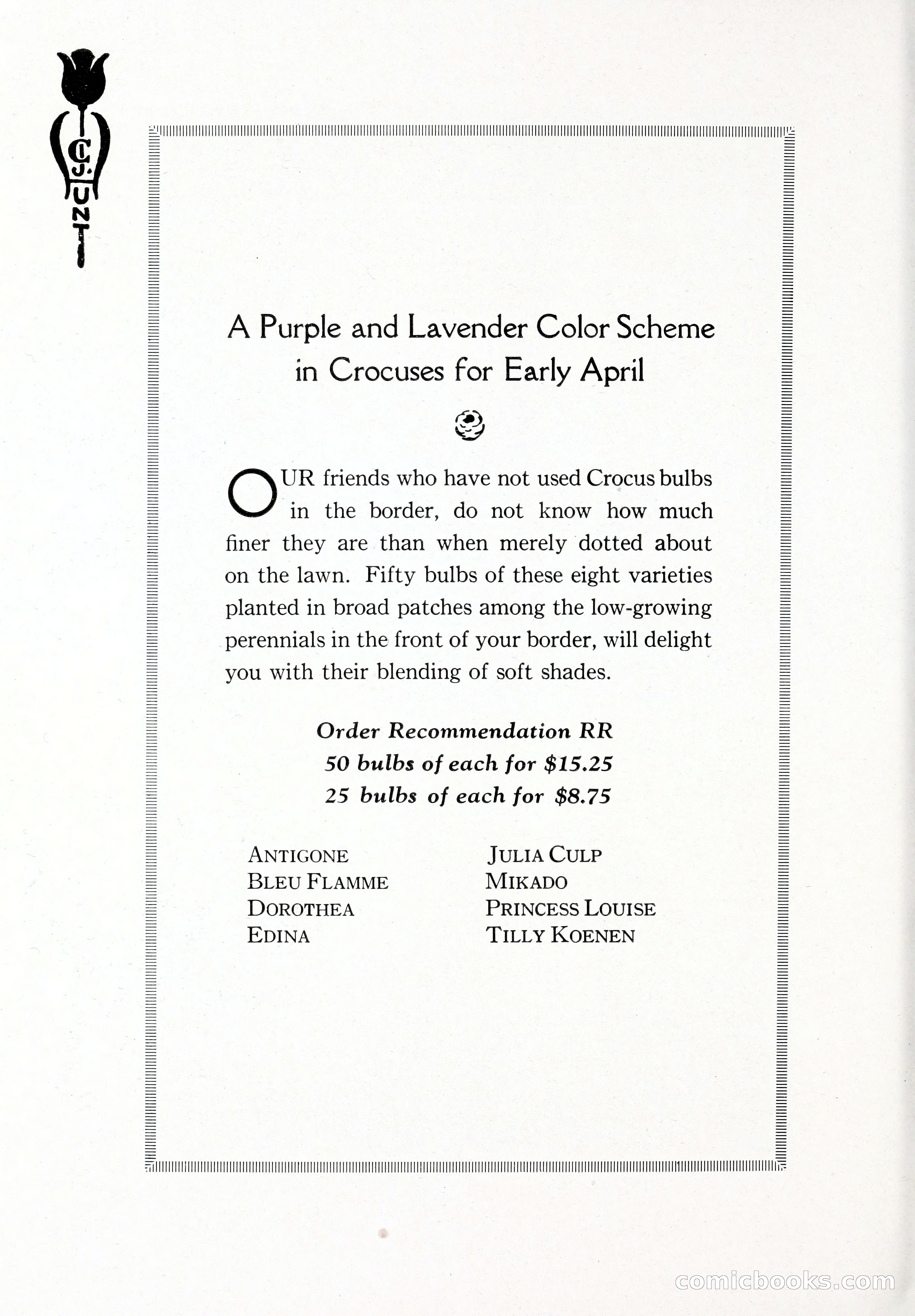 Blue Book of Bulbs, 1929 — page 111 of 128