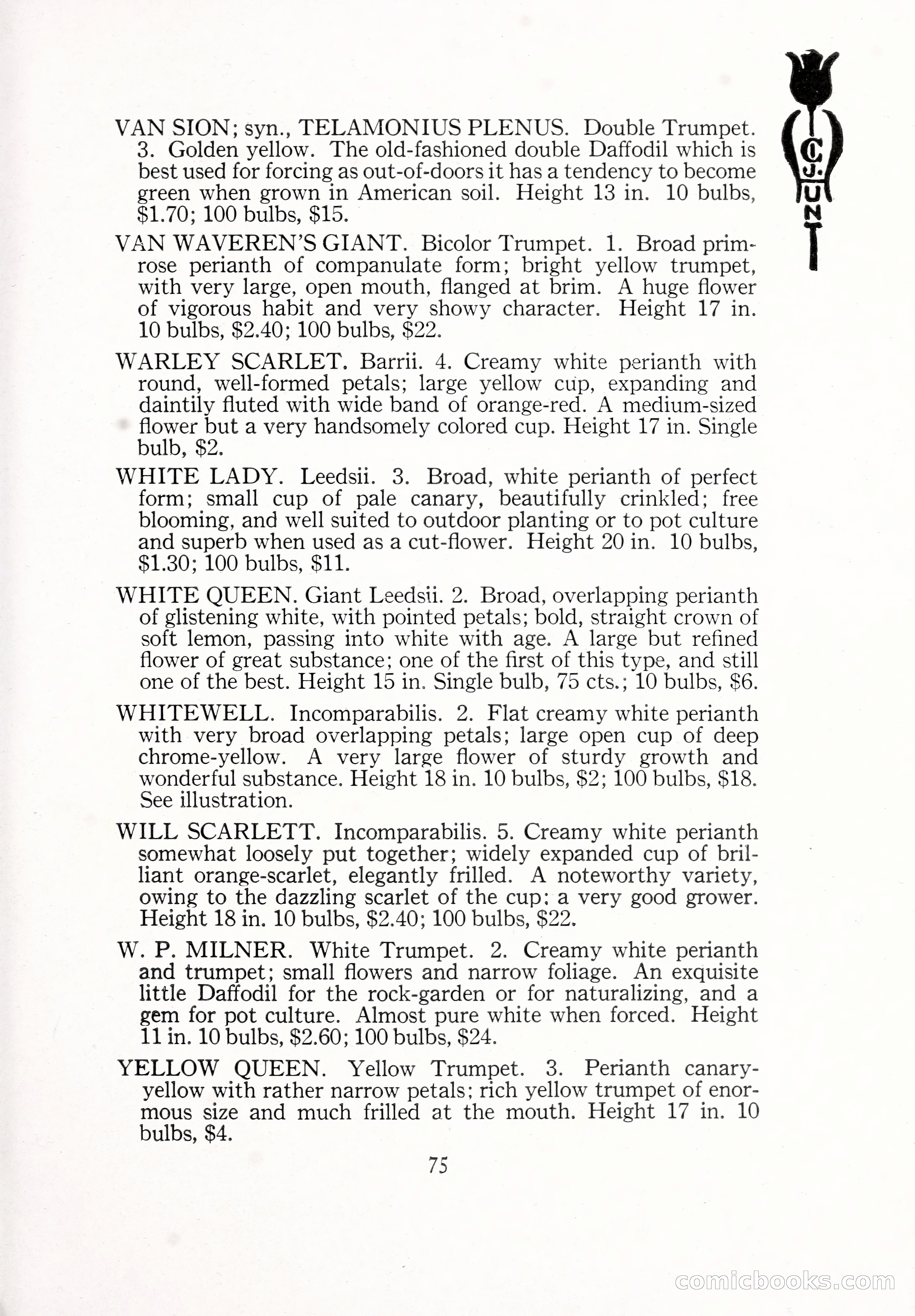 Blue Book of Bulbs, 1929 — page 112 of 128
