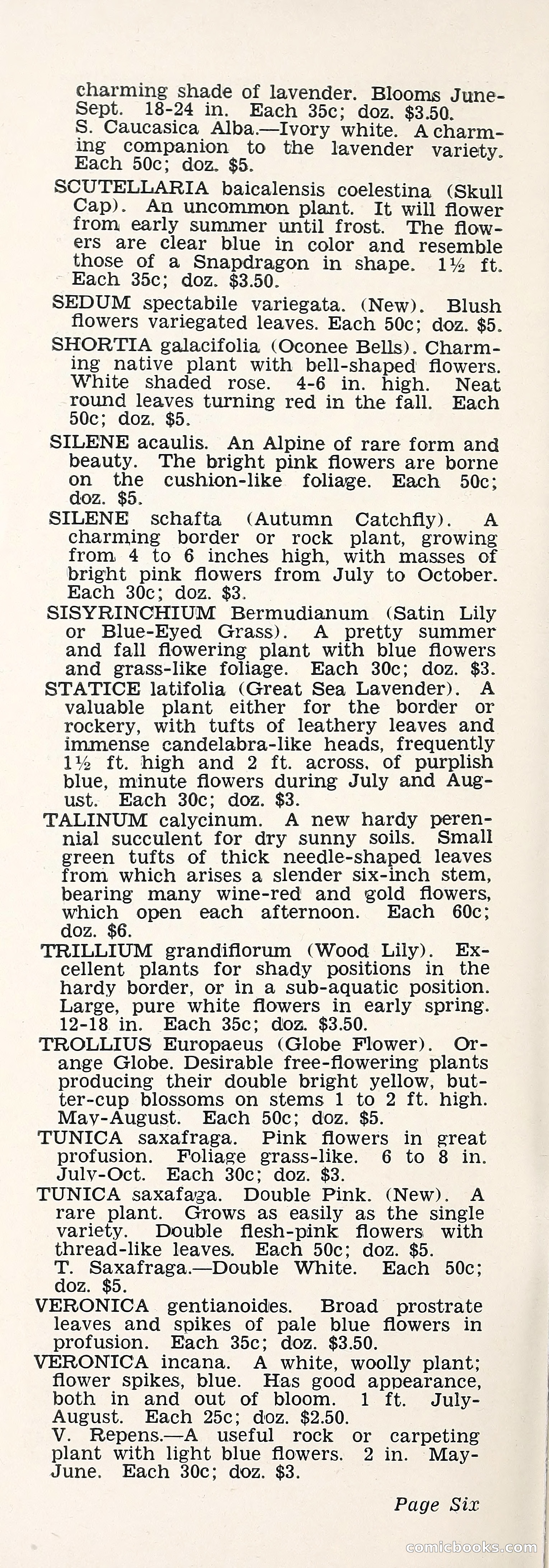 Crockett's Blue Book: Alpines, Perennials, Seeds, Bulbs — page 11 of 40