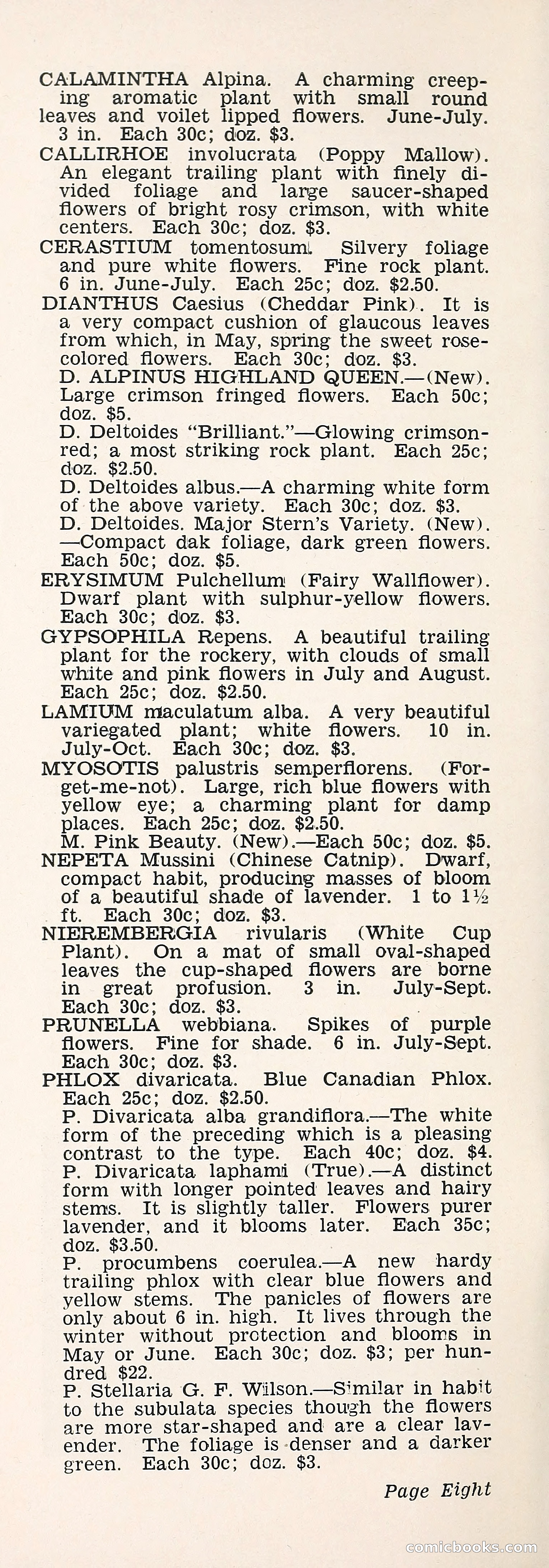 Crockett's Blue Book: Alpines, Perennials, Seeds, Bulbs — page 13 of 40