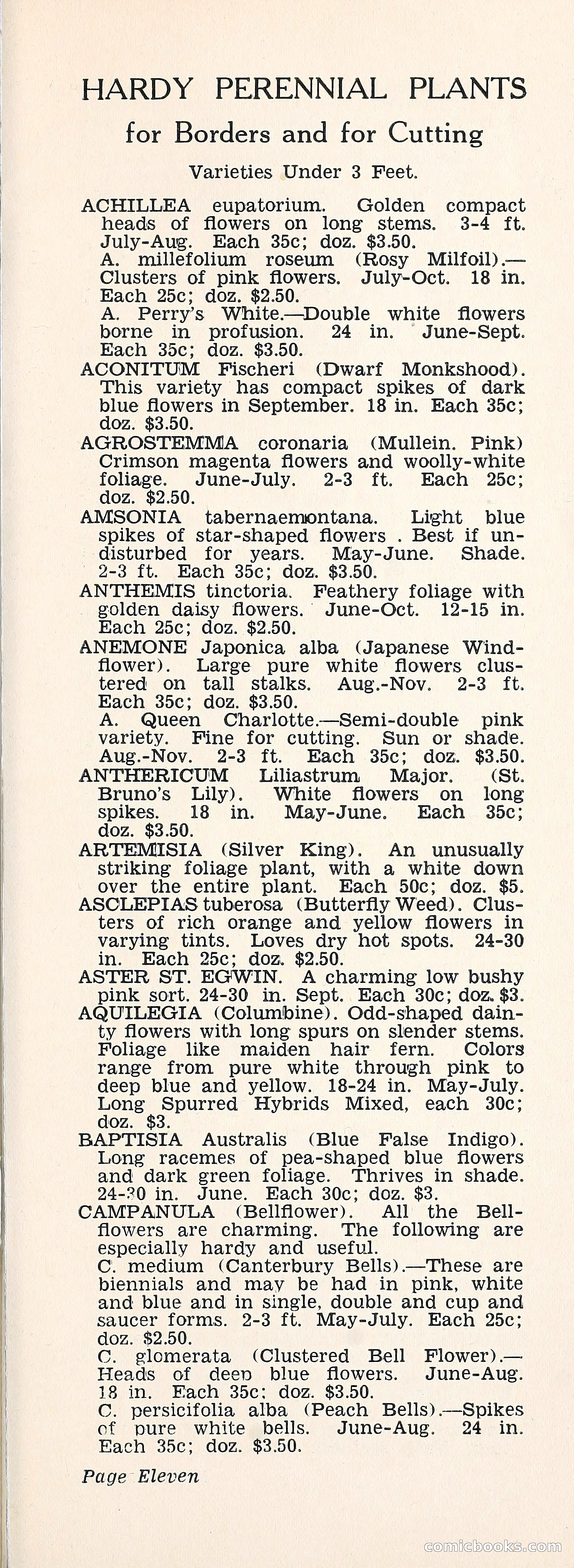 Crockett's Blue Book: Alpines, Perennials, Seeds, Bulbs — page 16 of 40