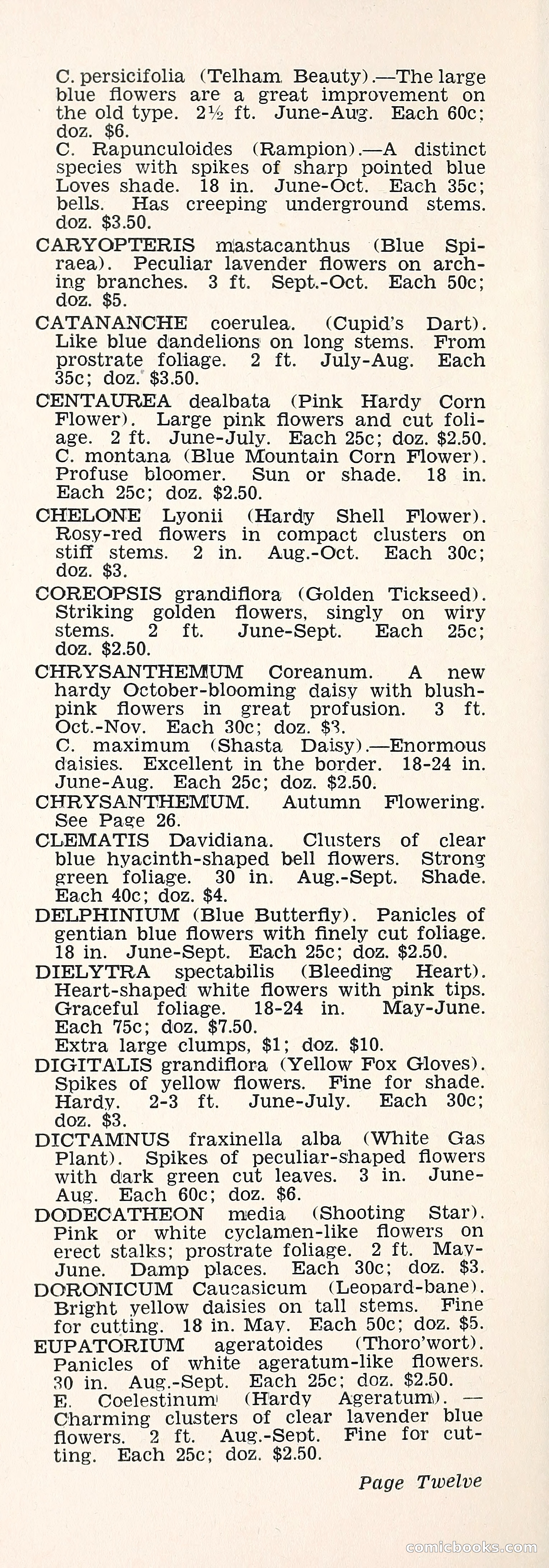 Crockett's Blue Book: Alpines, Perennials, Seeds, Bulbs — page 17 of 40