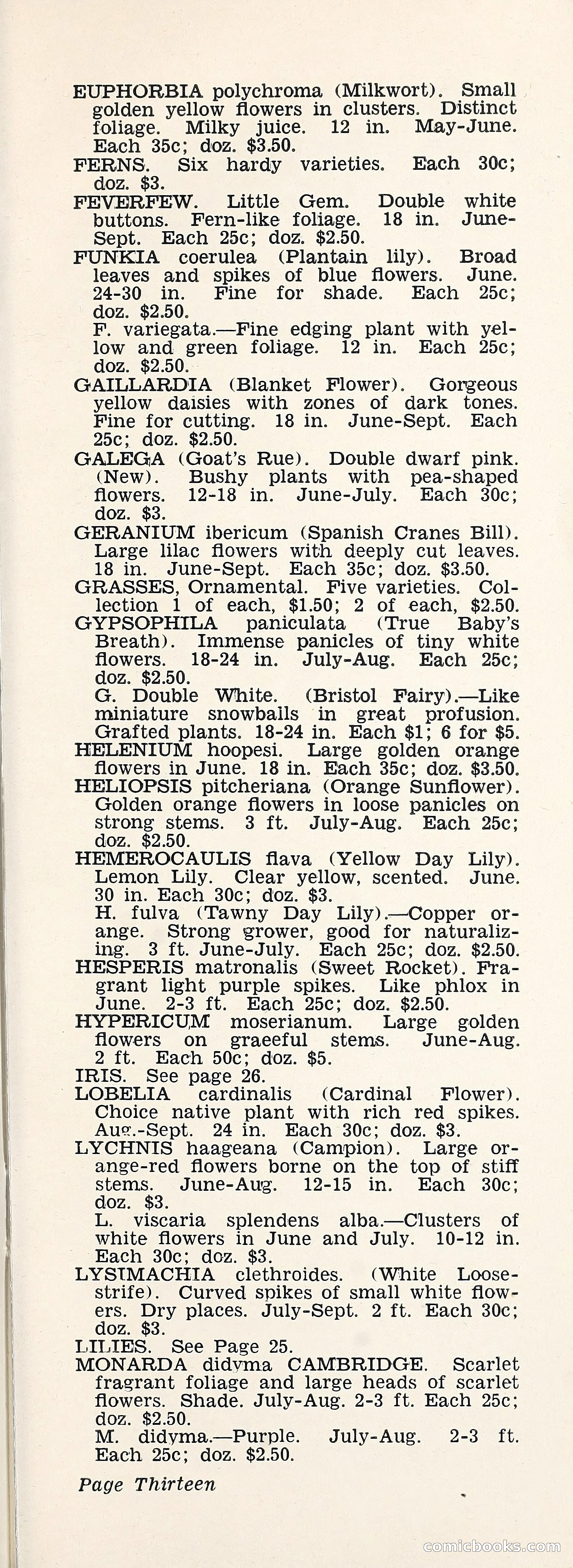 Crockett's Blue Book: Alpines, Perennials, Seeds, Bulbs — page 18 of 40
