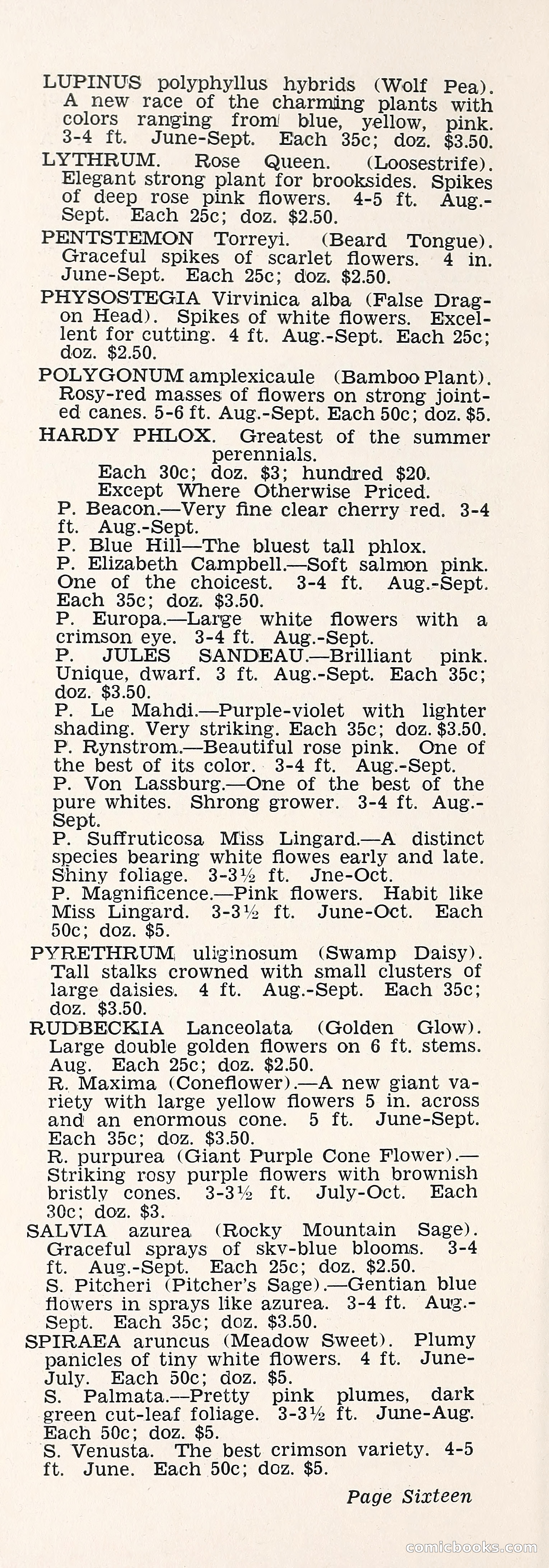 Crockett's Blue Book: Alpines, Perennials, Seeds, Bulbs — page 21 of 40