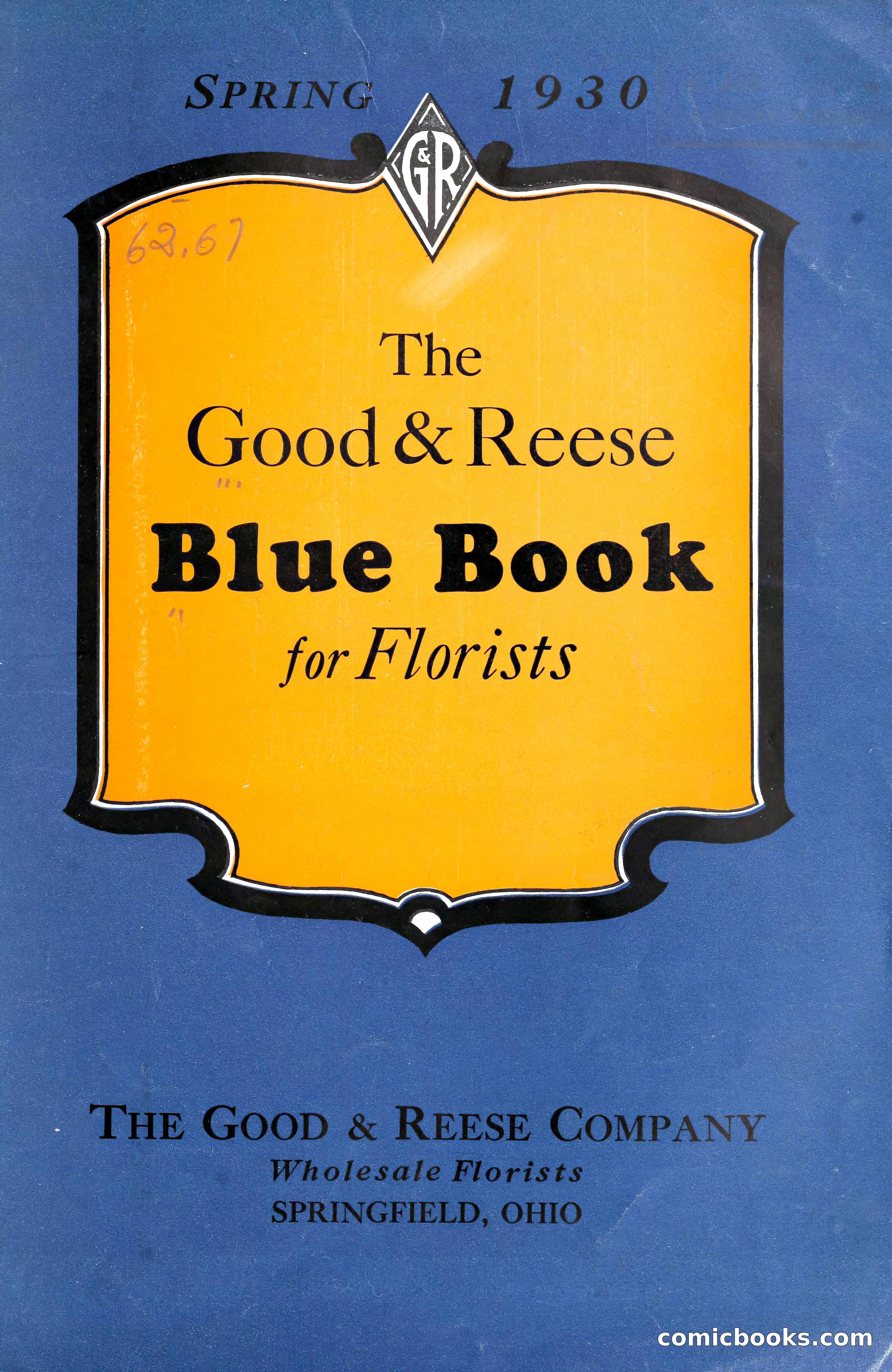 Good & Reese Co.'s Blue Book for Florists — page 3 of 60