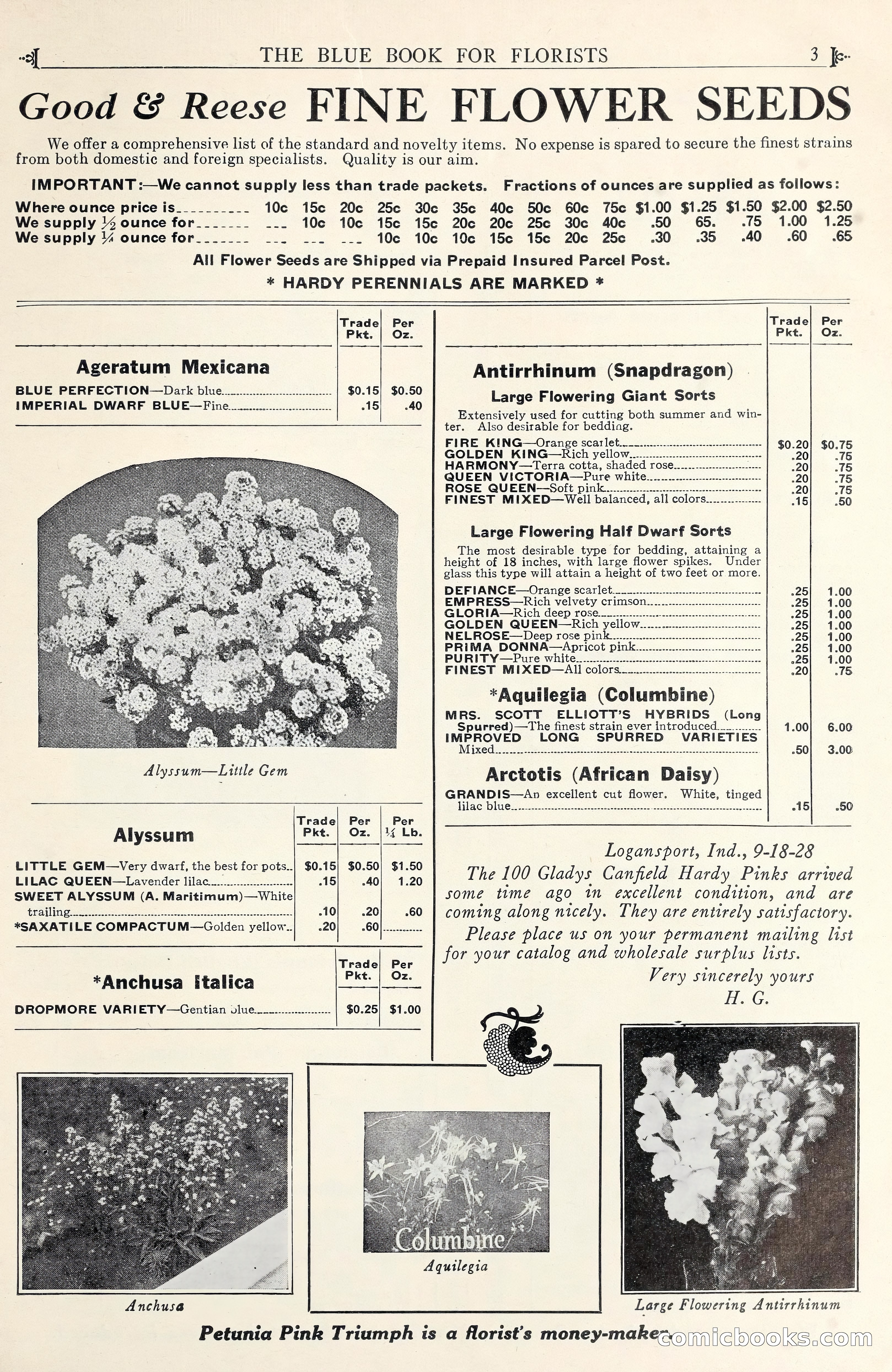 Good & Reese Co.'s Blue Book for Florists — page 7 of 60