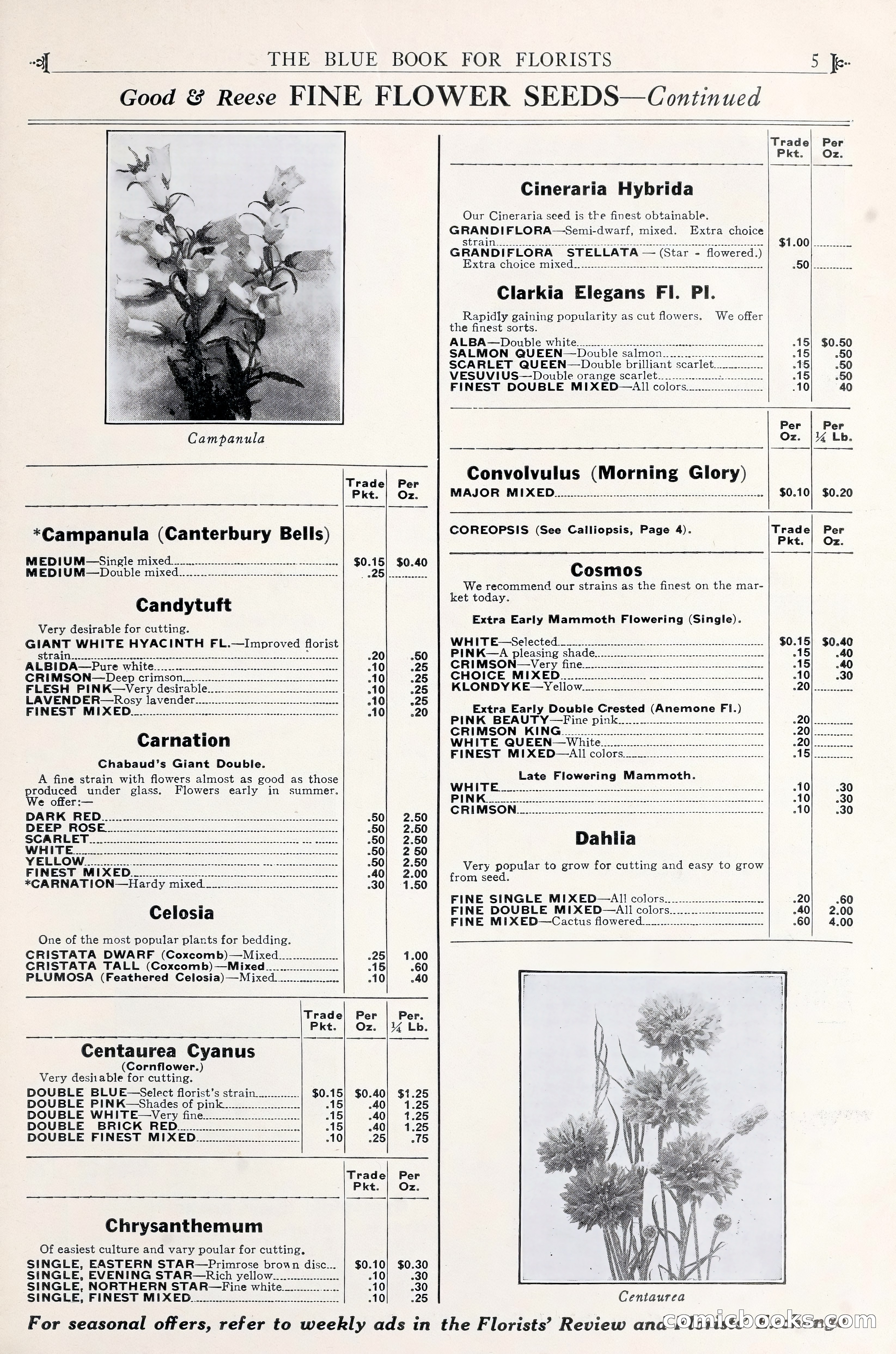 Good & Reese Co.'s Blue Book for Florists — page 9 of 60