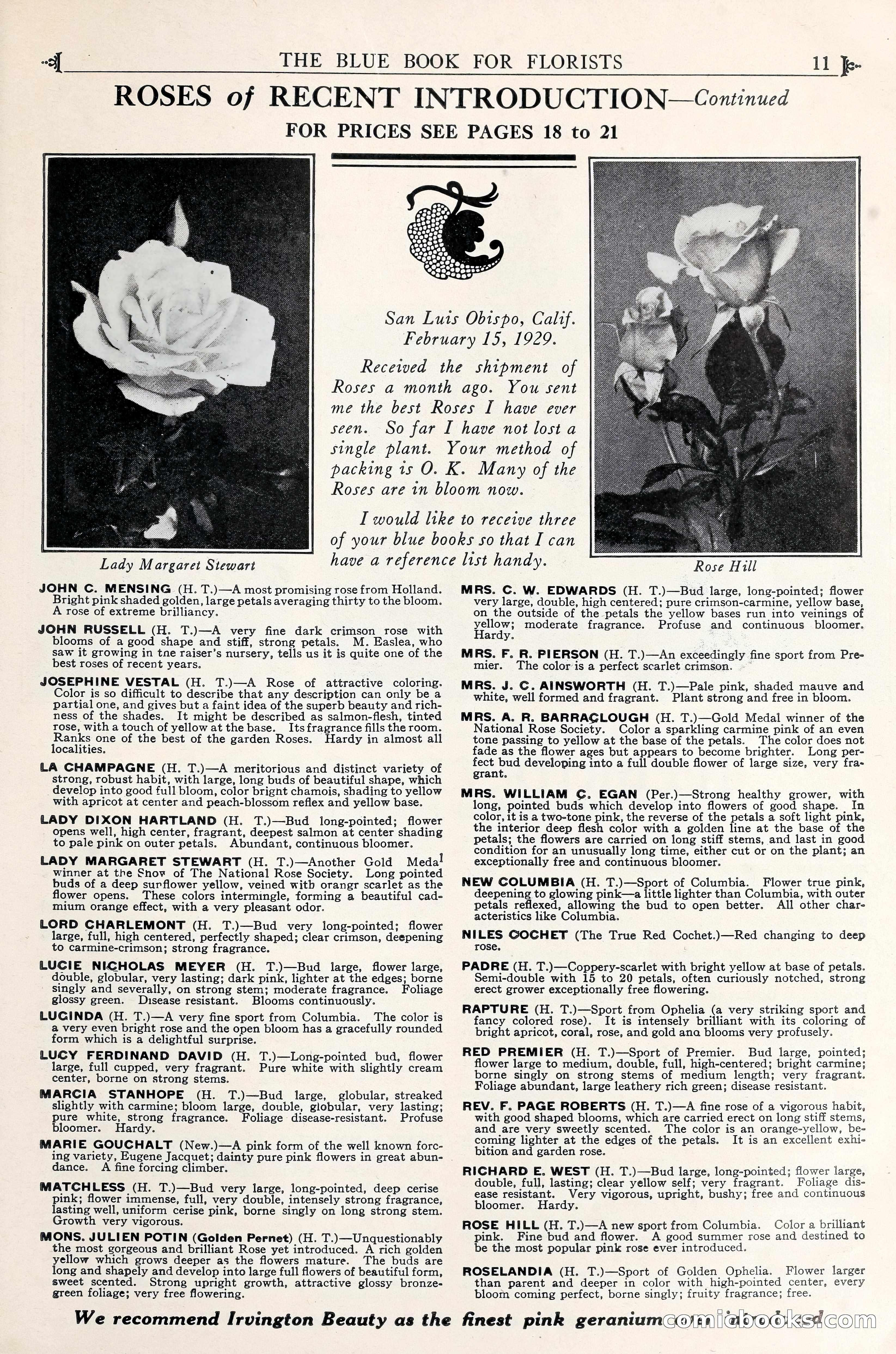 Good & Reese Co.'s Blue Book for Florists — page 15 of 60