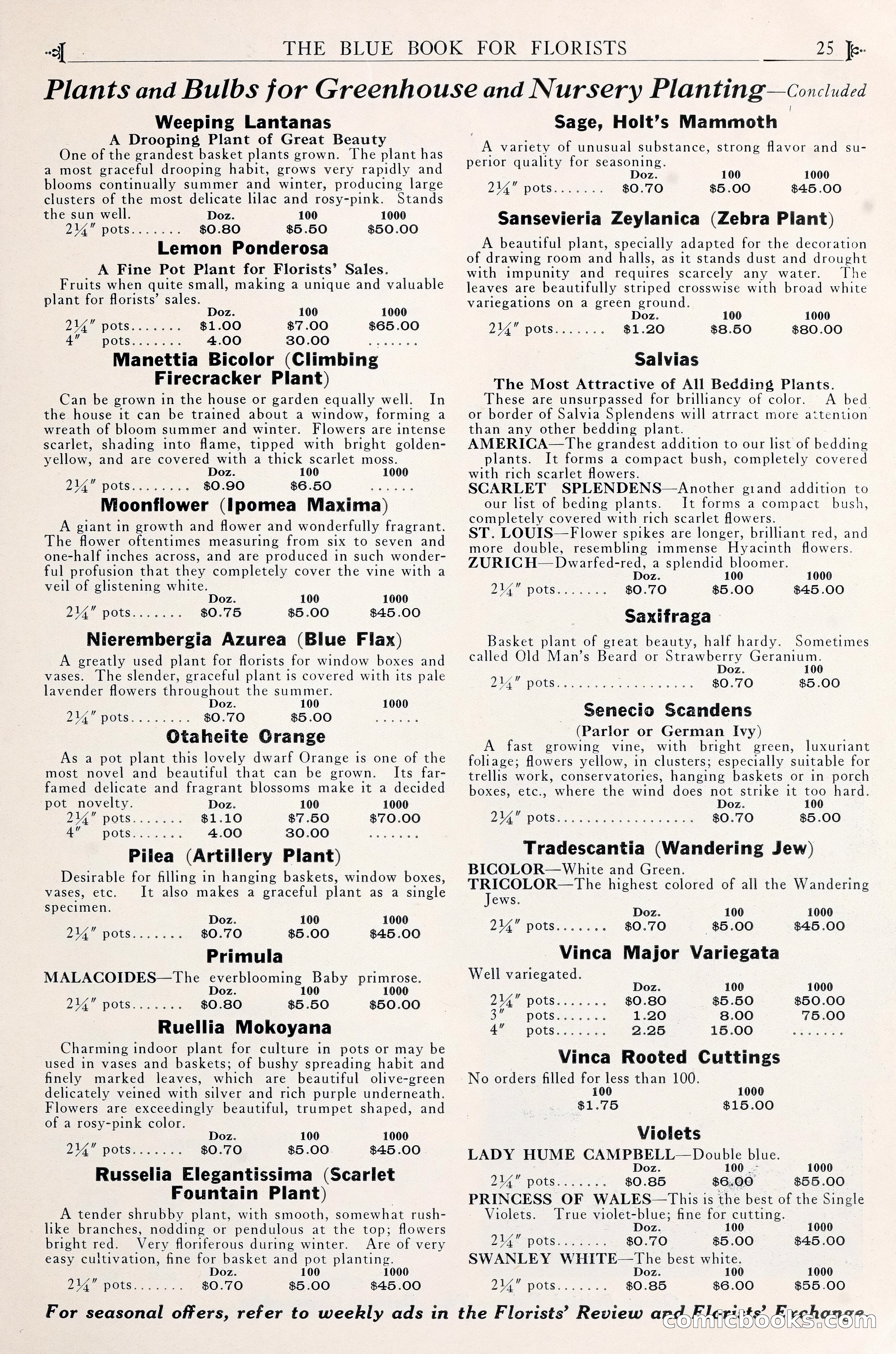 Good & Reese Co.'s Blue Book for Florists — page 29 of 60