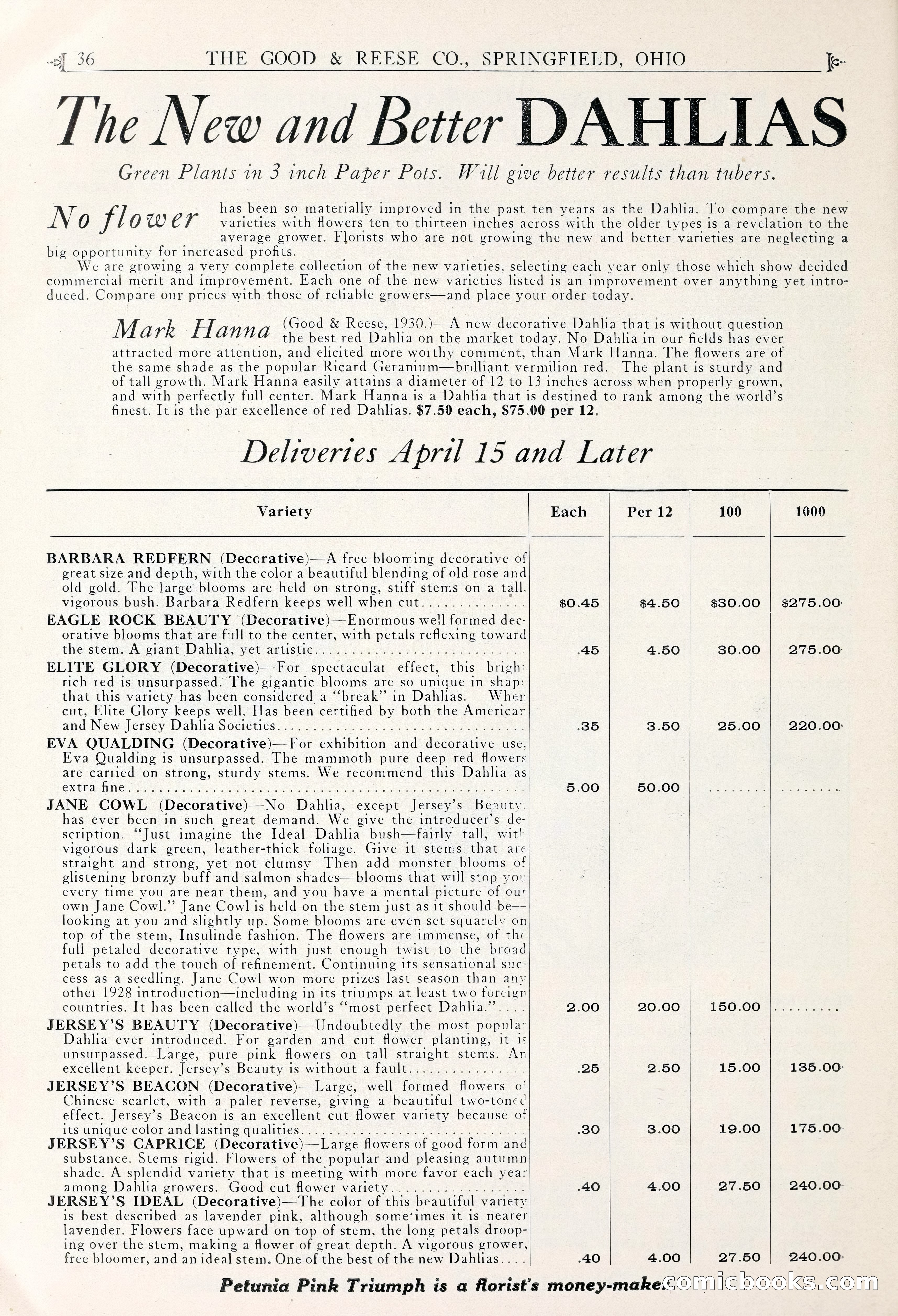 Good & Reese Co.'s Blue Book for Florists — page 40 of 60