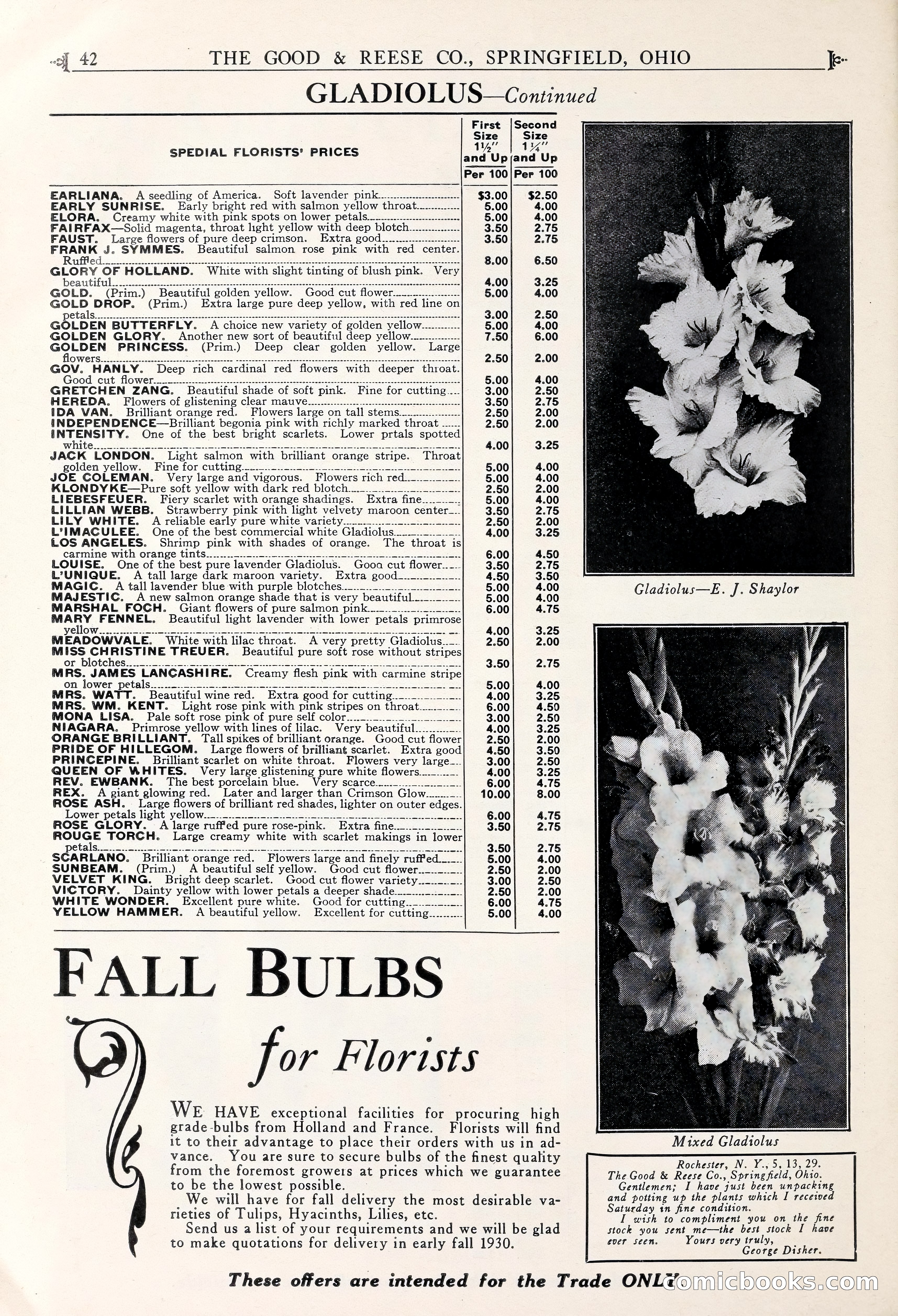 Good & Reese Co.'s Blue Book for Florists — page 46 of 60