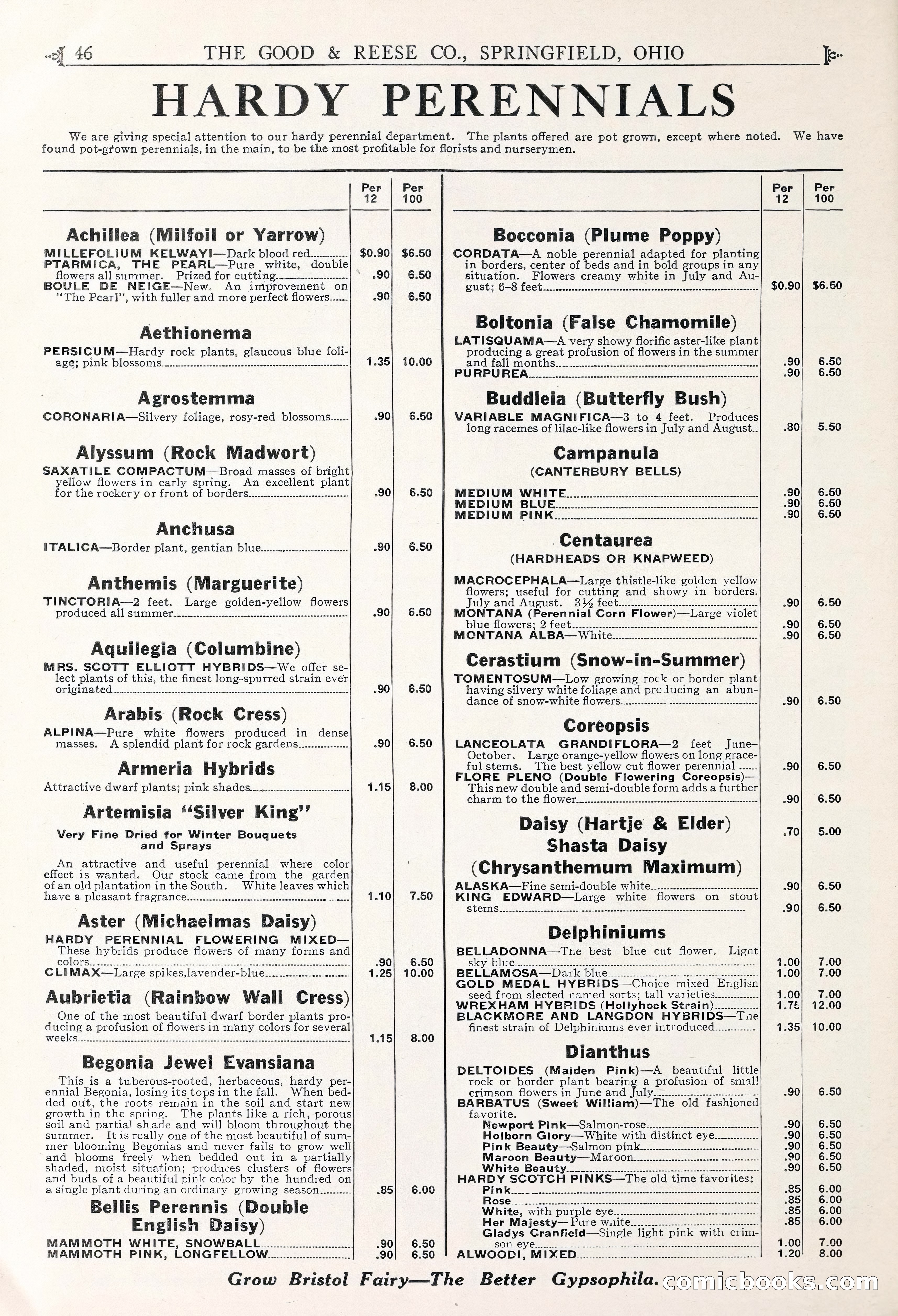Good & Reese Co.'s Blue Book for Florists — page 50 of 60