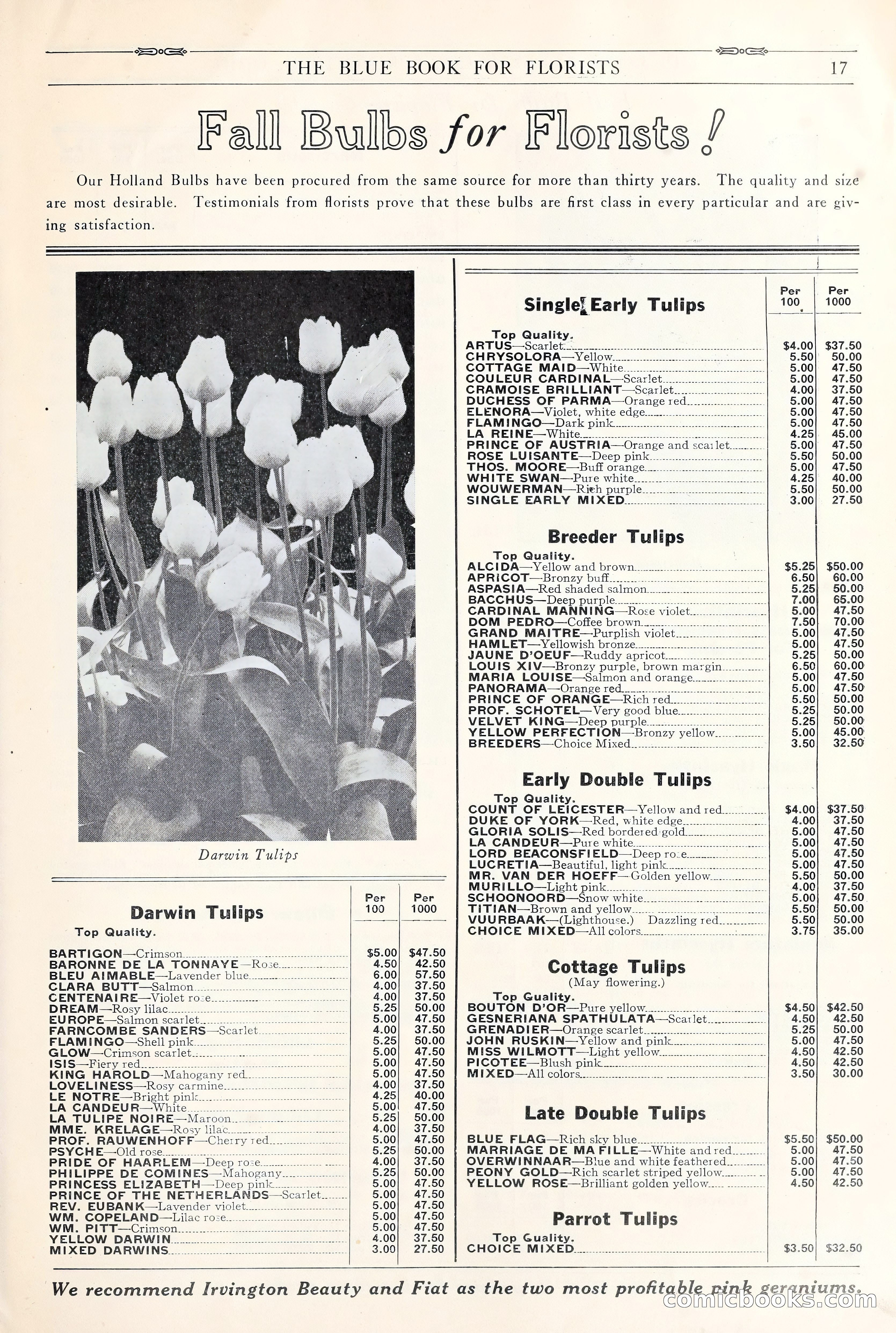 Good & Reese Co.'s Blue Book for Florists: Autumn 1930 — page 23 of 58