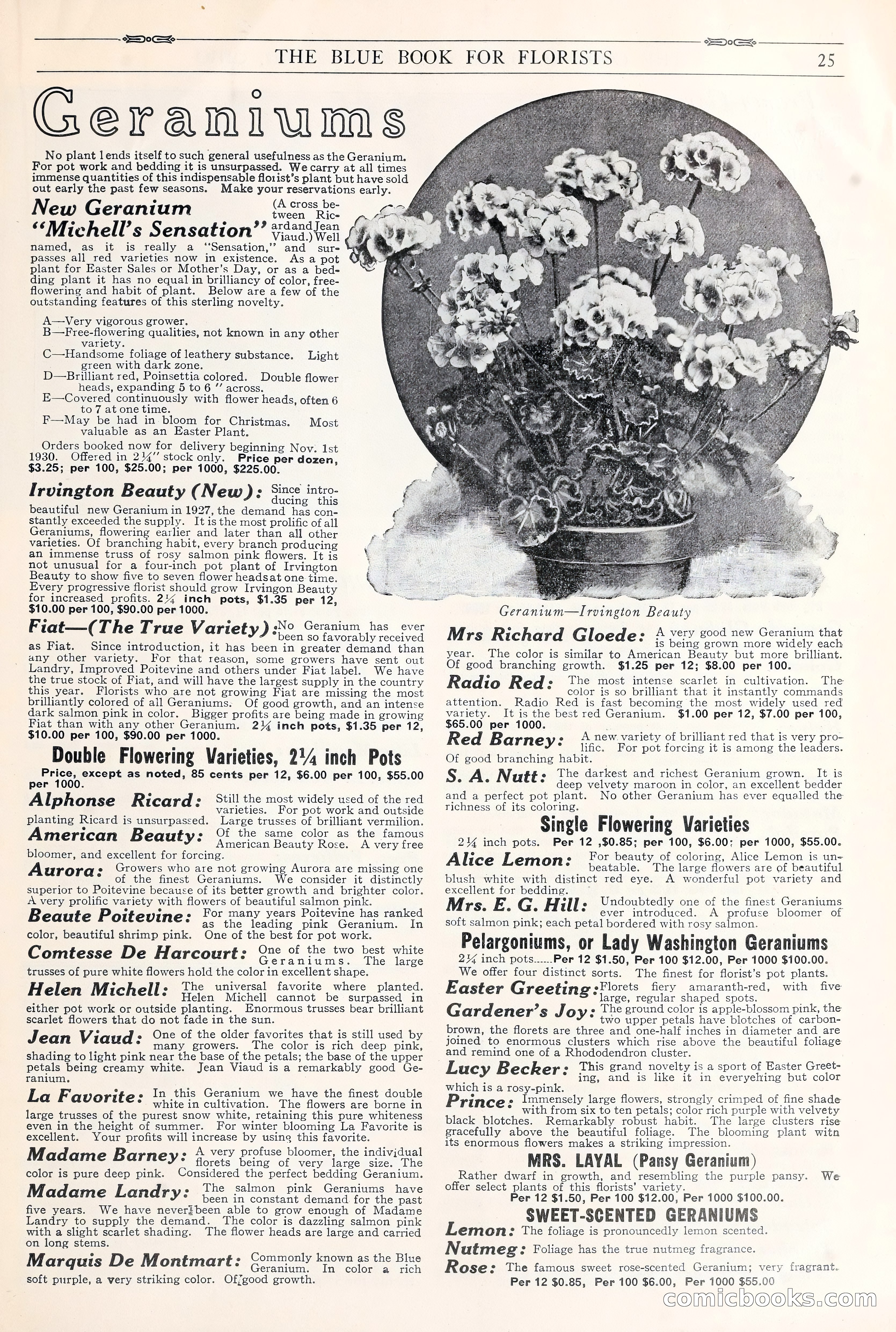 Good & Reese Co.'s Blue Book for Florists: Autumn 1930 — page 31 of 58