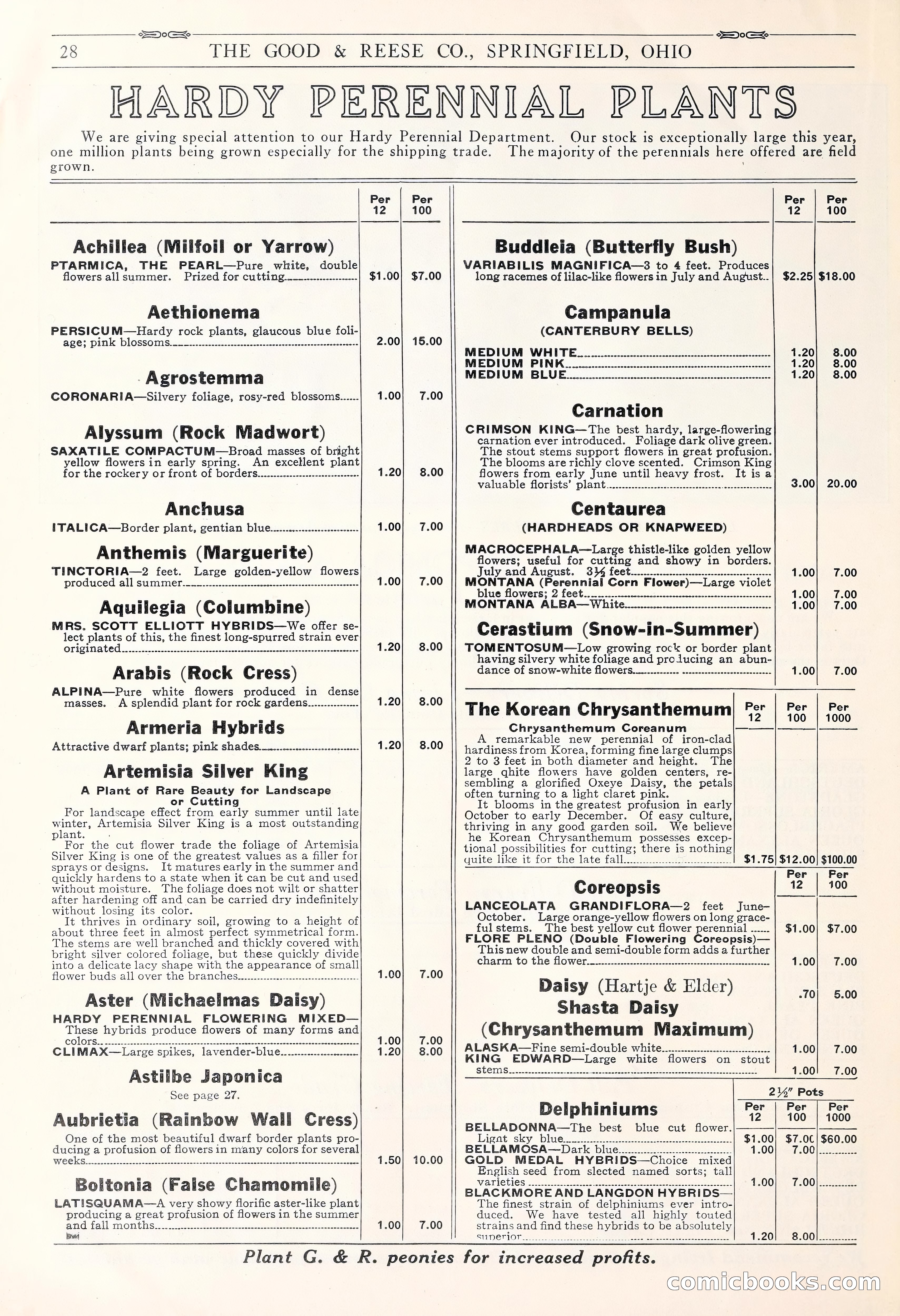 Good & Reese Co.'s Blue Book for Florists: Autumn 1930 — page 34 of 58