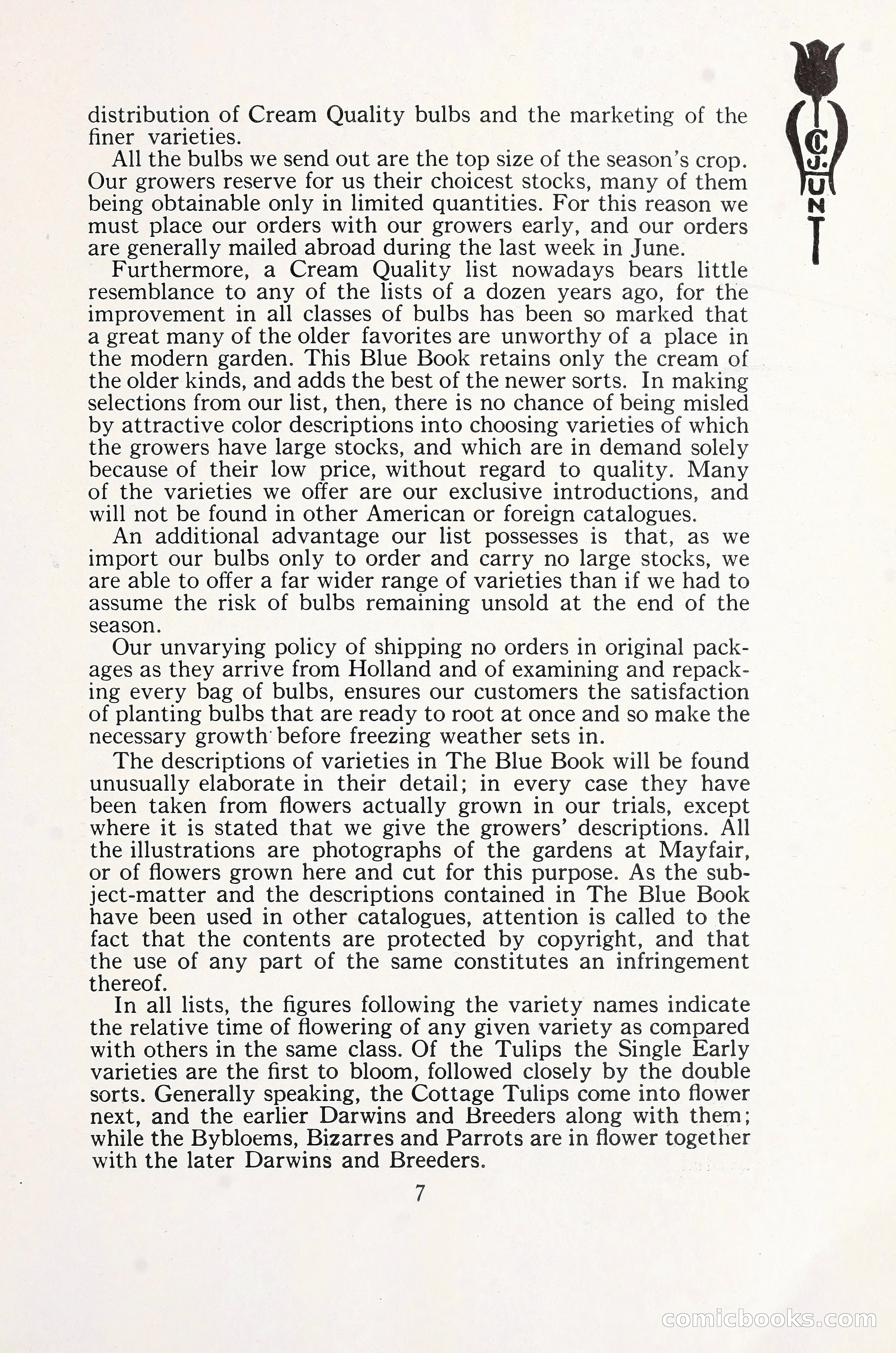 Blue Book of Bulbs, 1930 — page 12 of 140