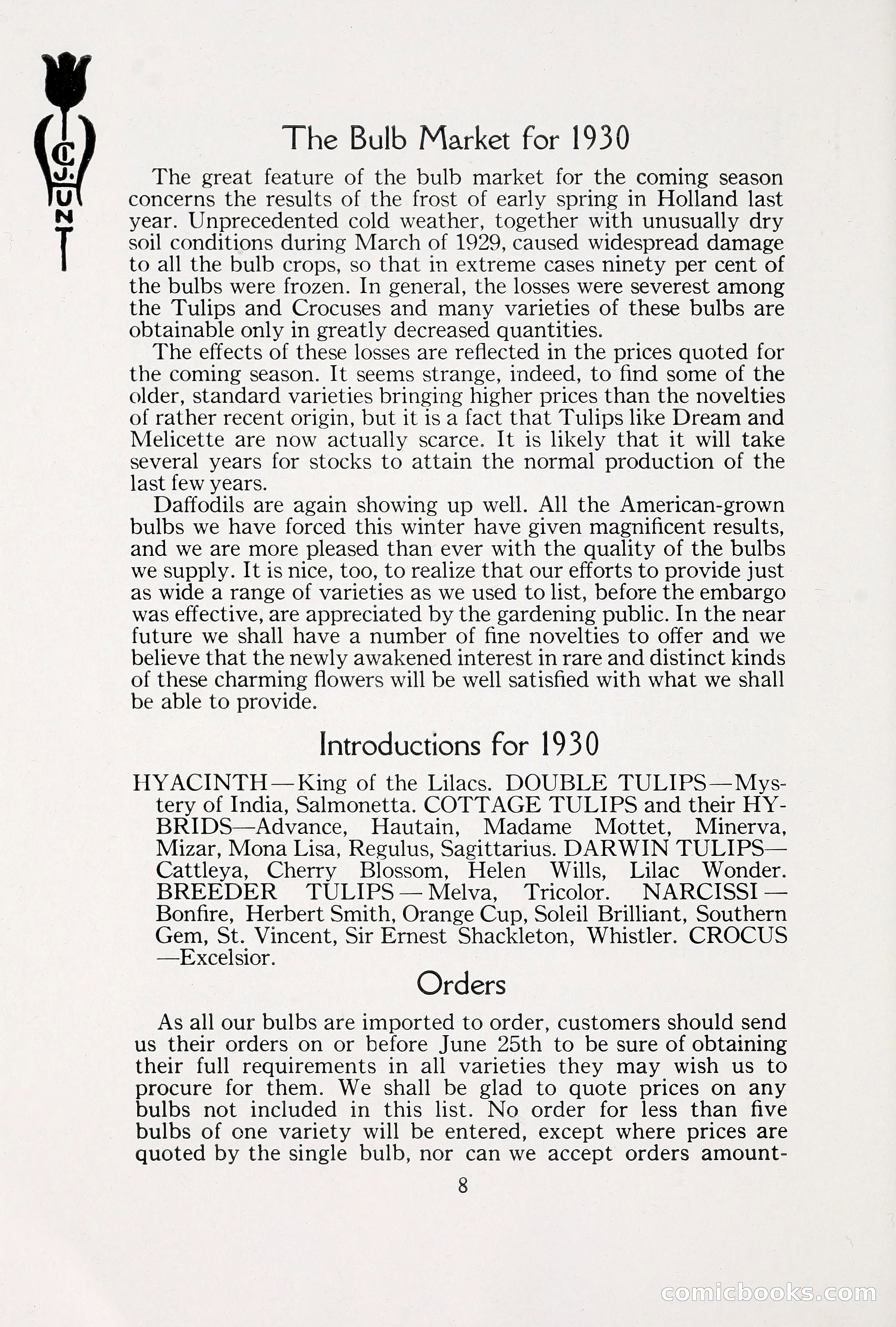 Blue Book of Bulbs, 1930 — page 13 of 140