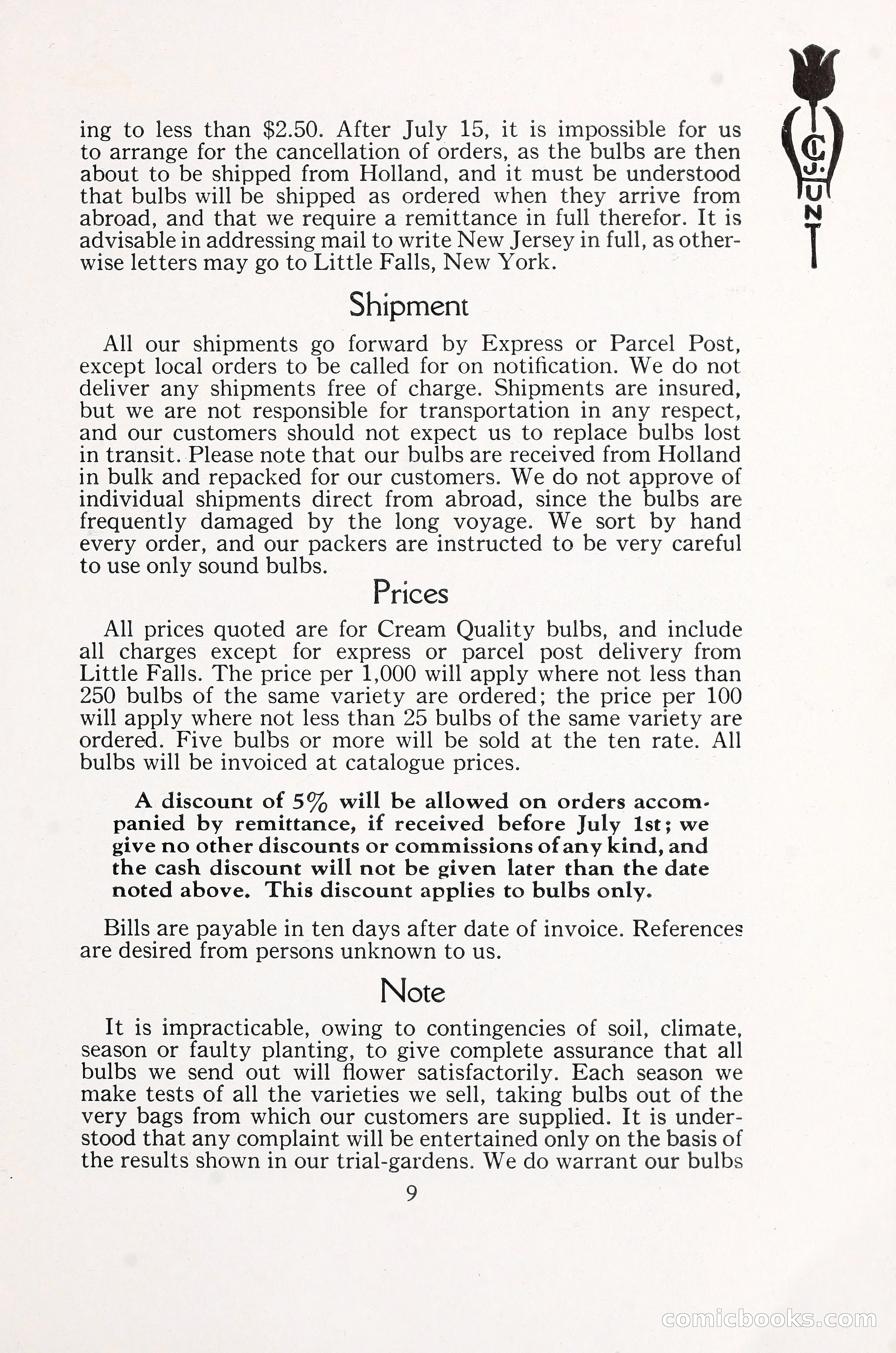 Blue Book of Bulbs, 1930 — page 14 of 140