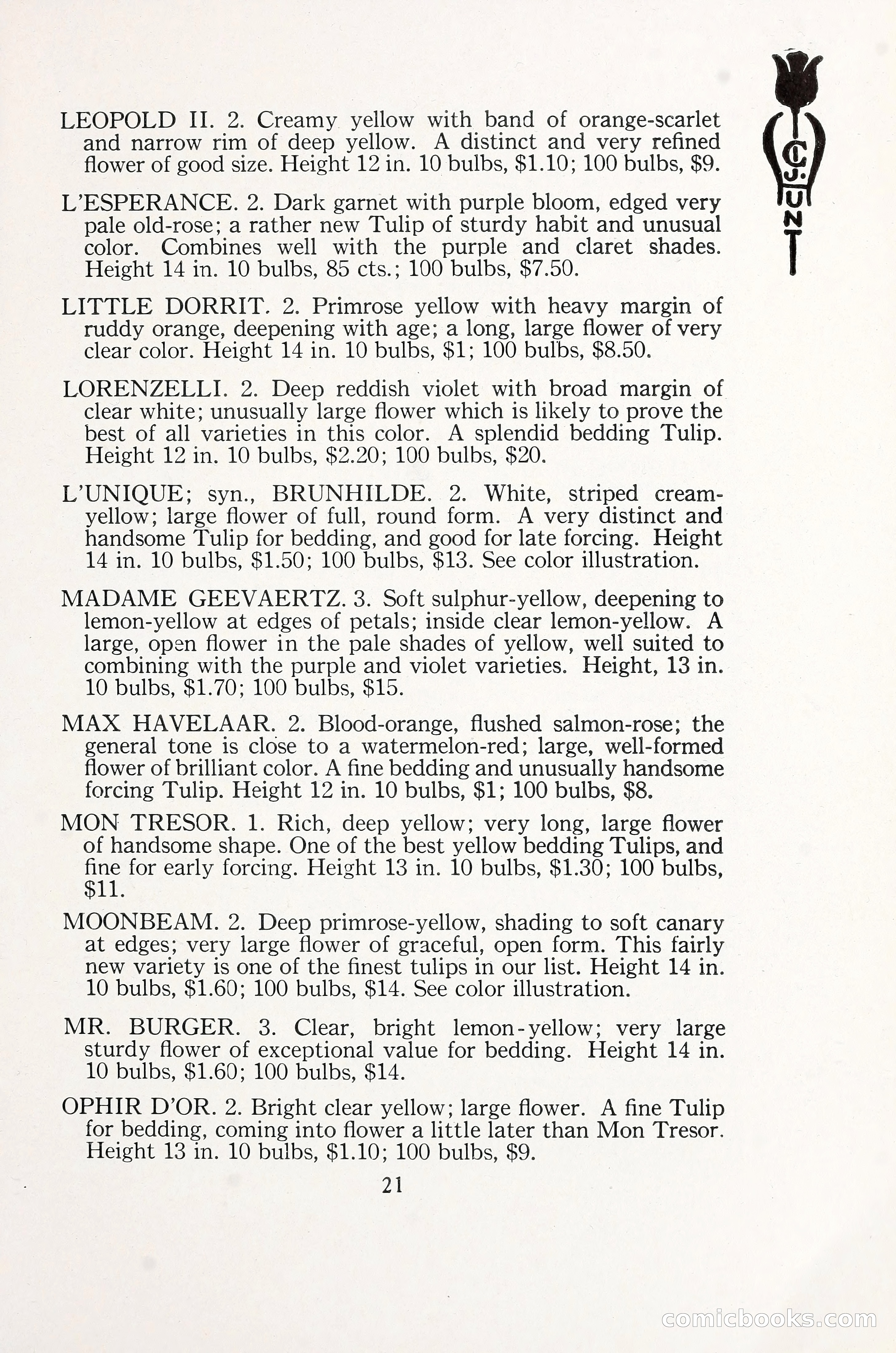 Blue Book of Bulbs, 1930 — page 30 of 140