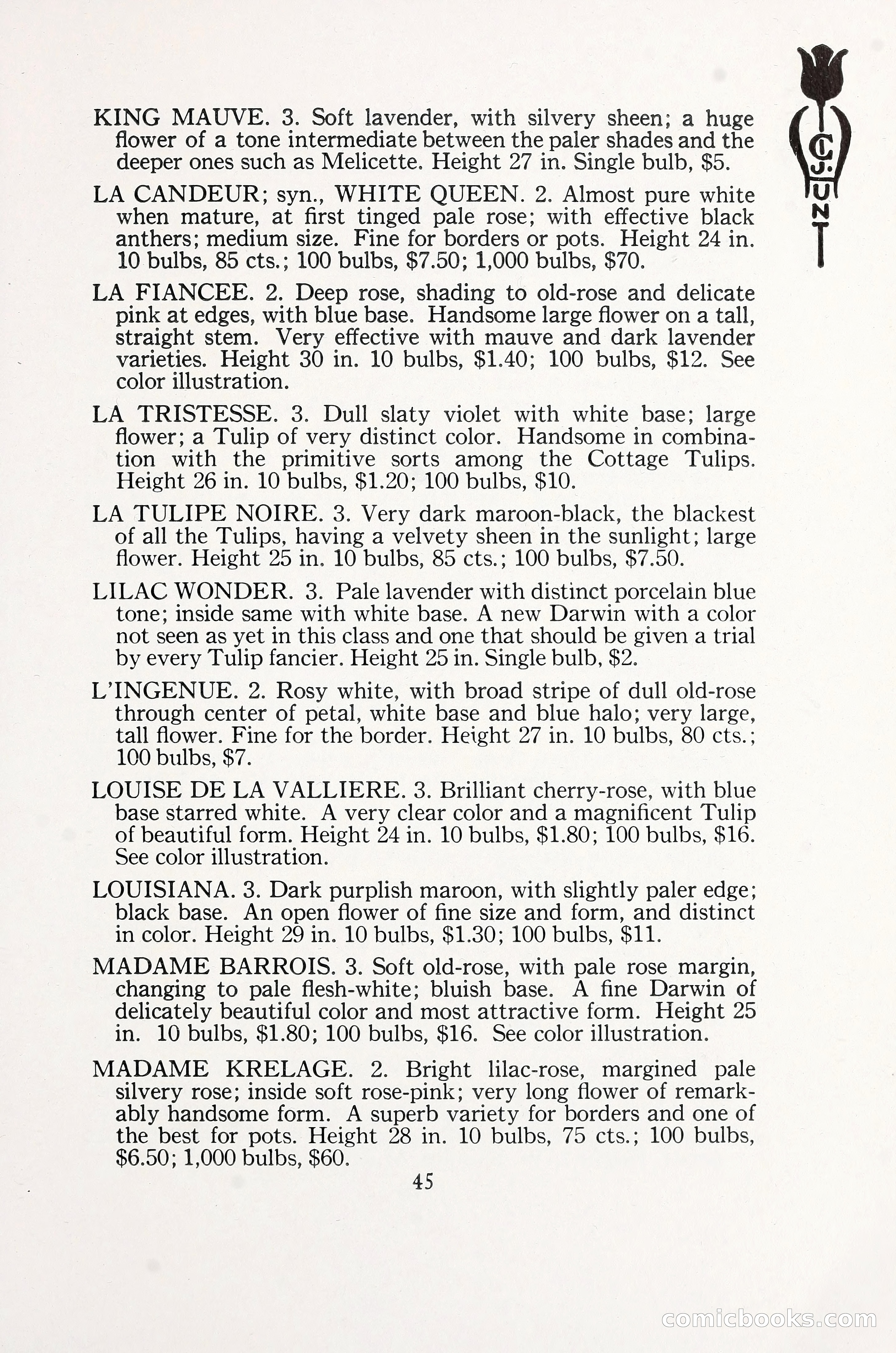 Blue Book of Bulbs, 1930 — page 62 of 140