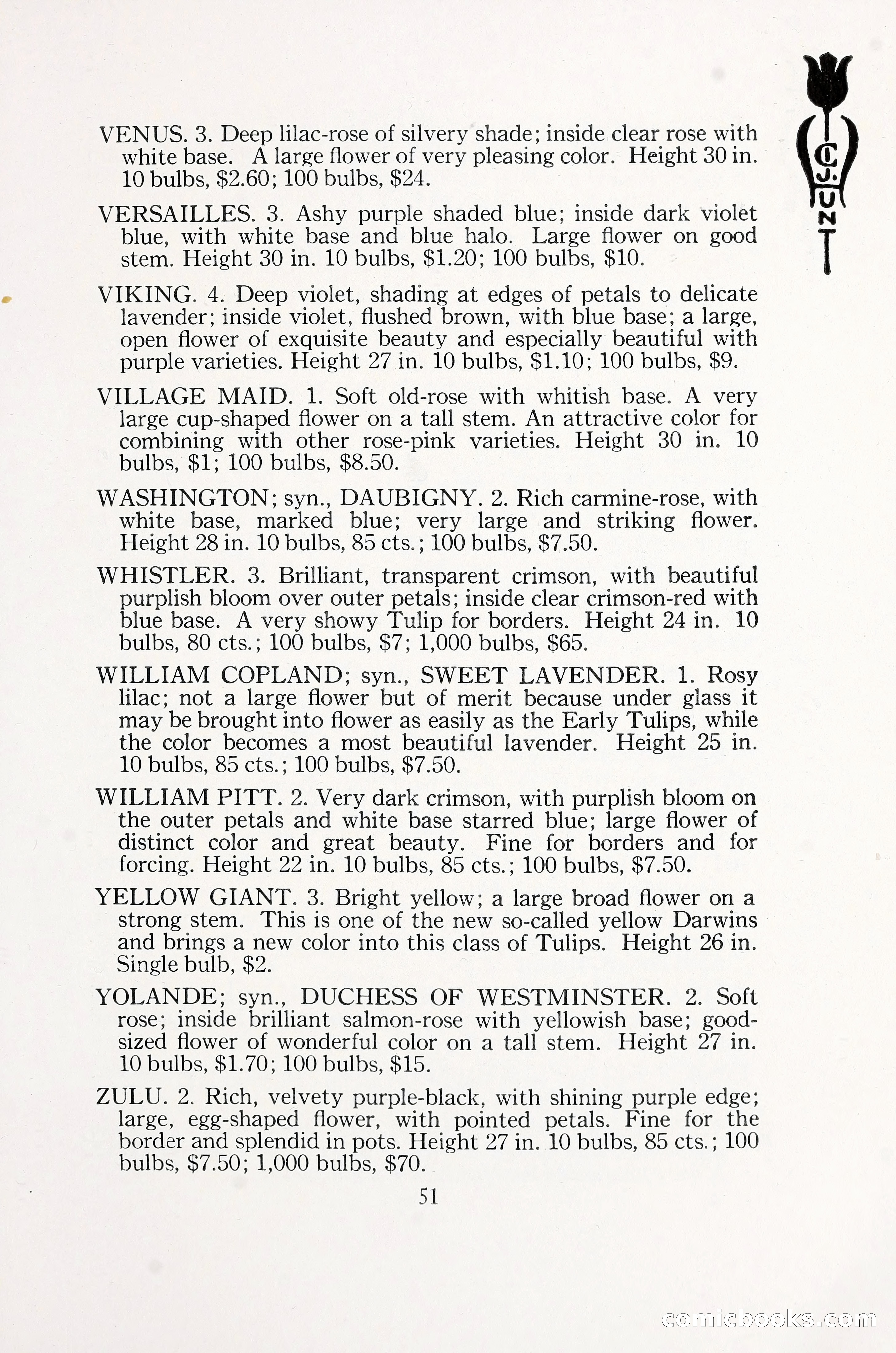 Blue Book of Bulbs, 1930 — page 70 of 140