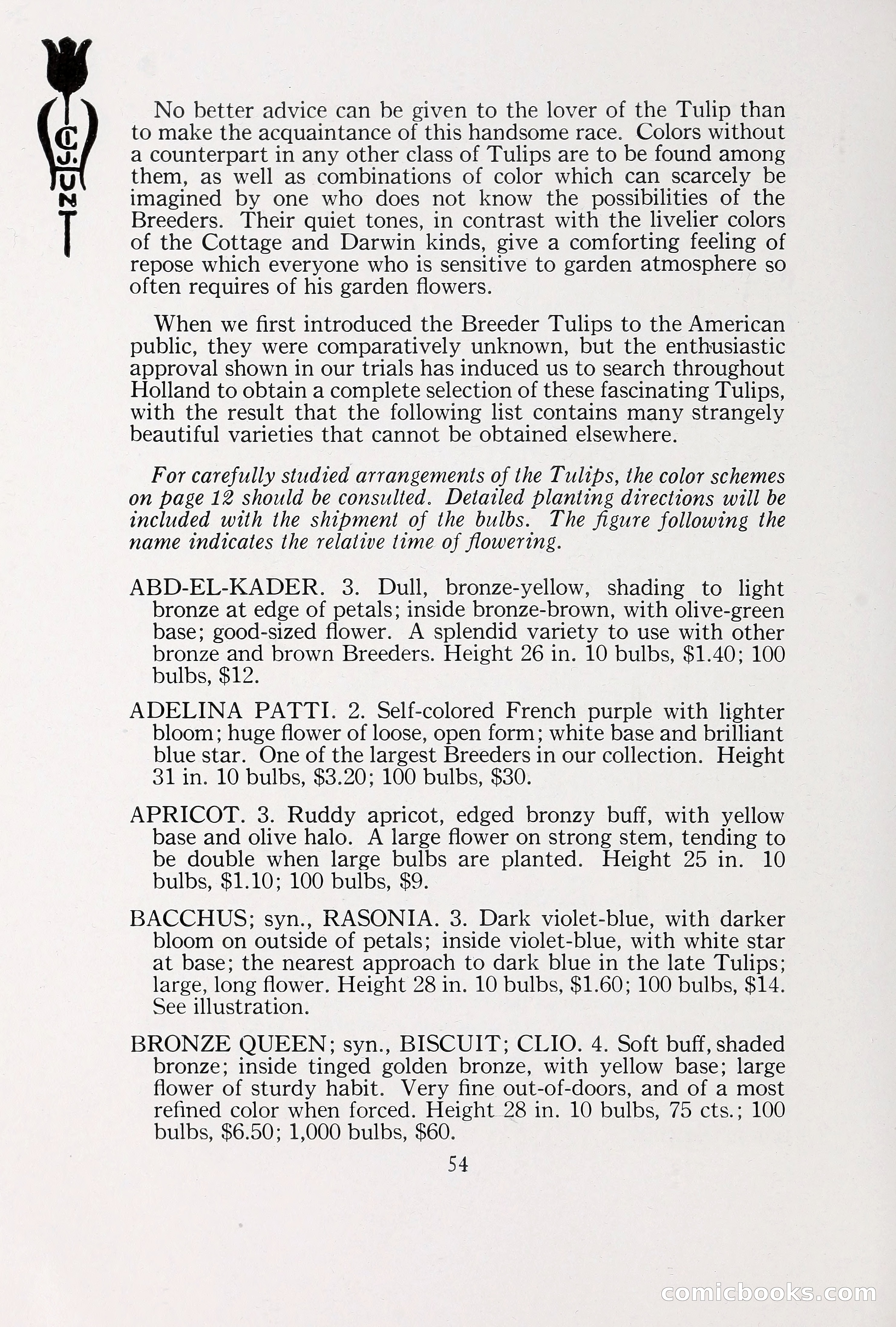 Blue Book of Bulbs, 1930 — page 73 of 140