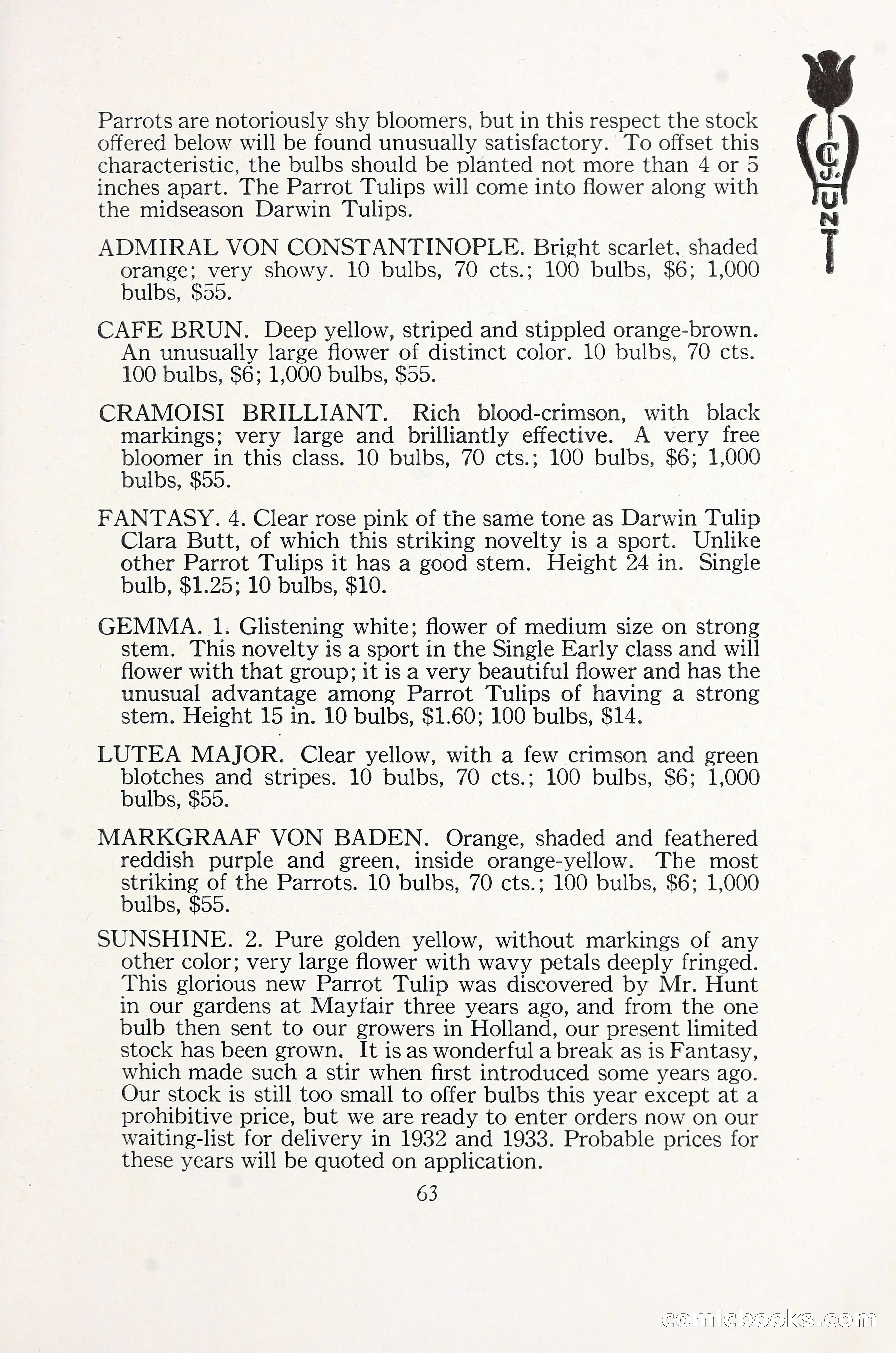 Blue Book of Bulbs, 1930 — page 88 of 140