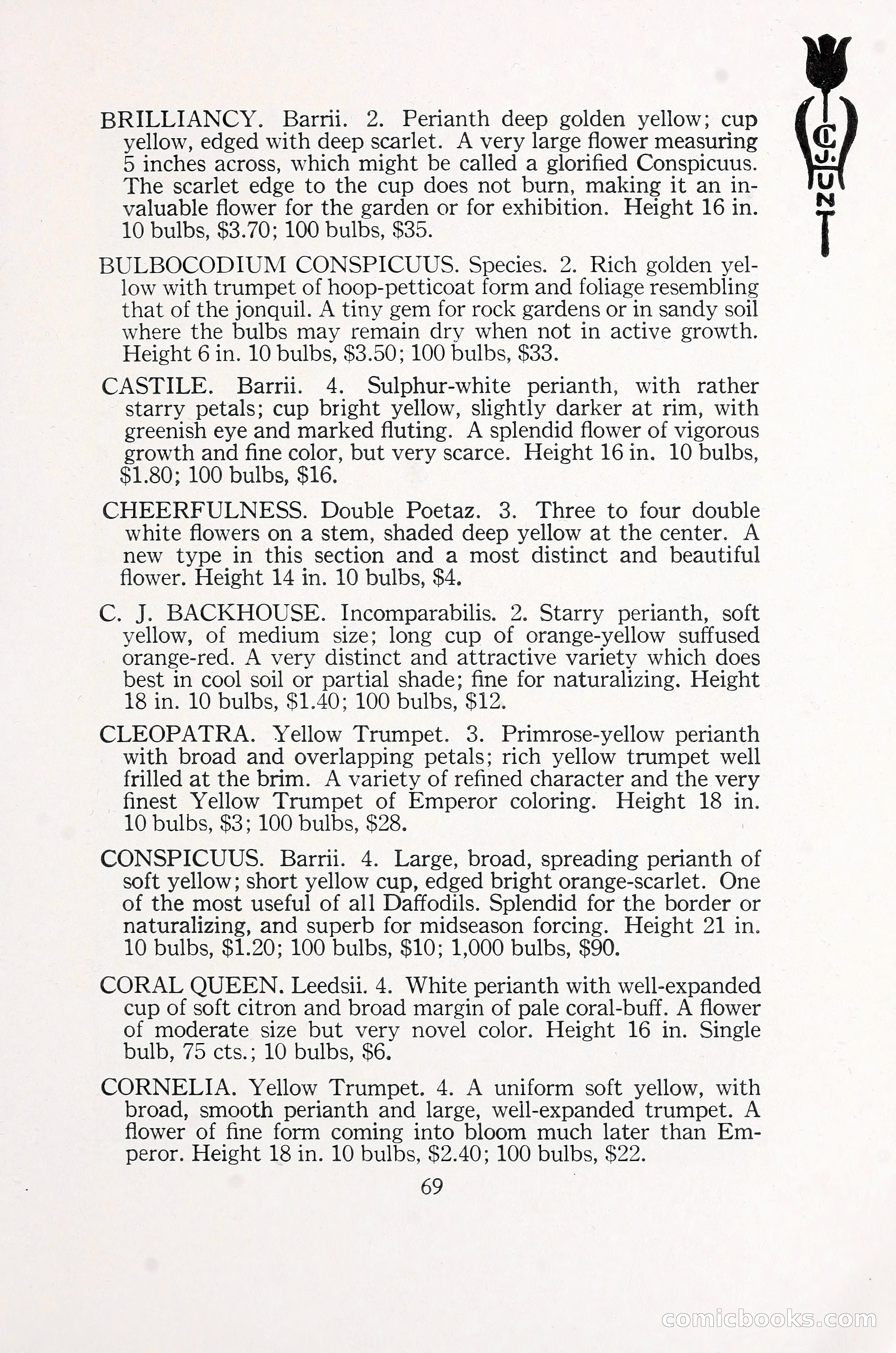 Blue Book of Bulbs, 1930 — page 100 of 140