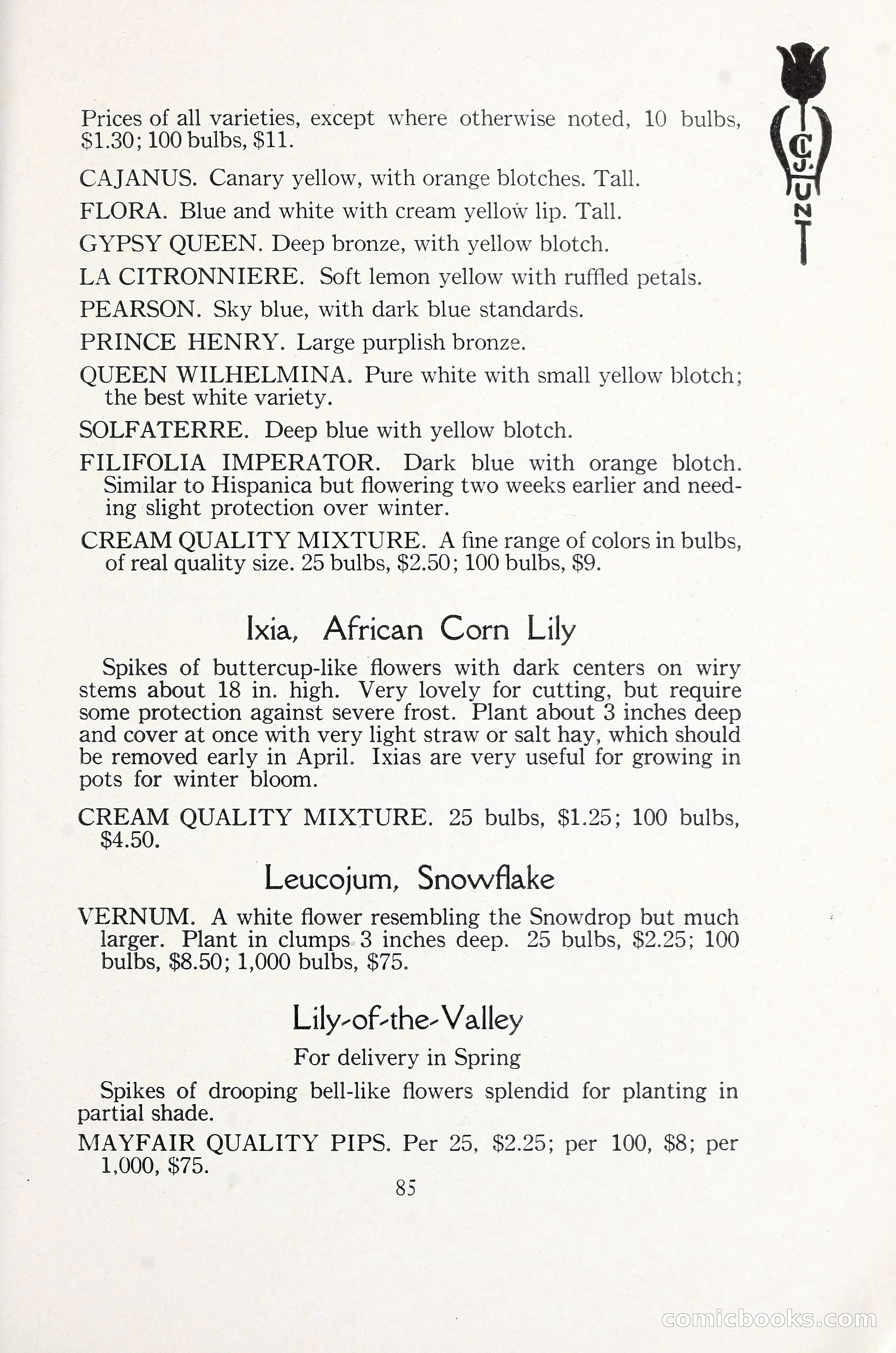 Blue Book of Bulbs, 1930 — page 126 of 140