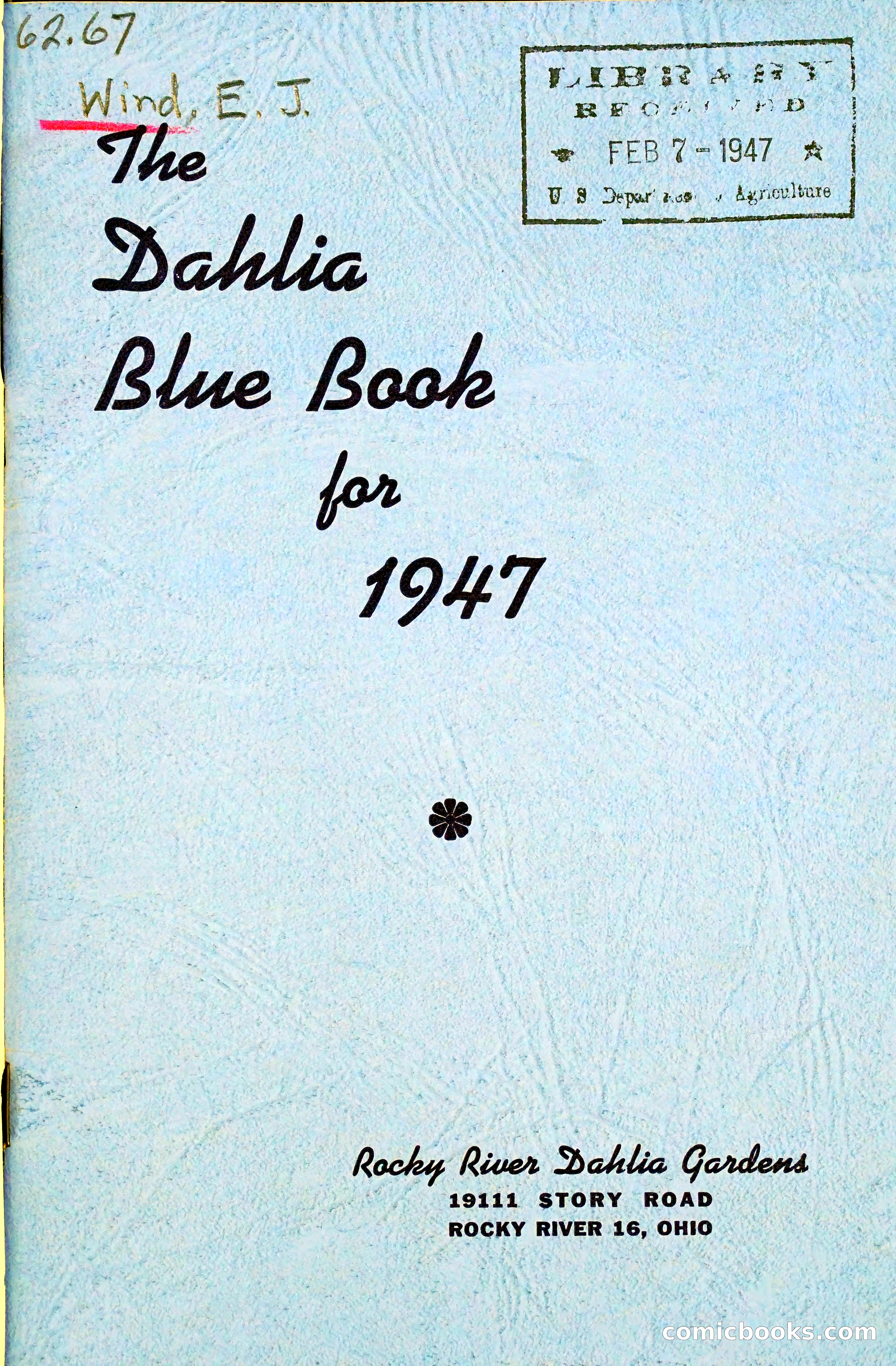 Dahlia Blue Book for 1947 — page 4 of 54