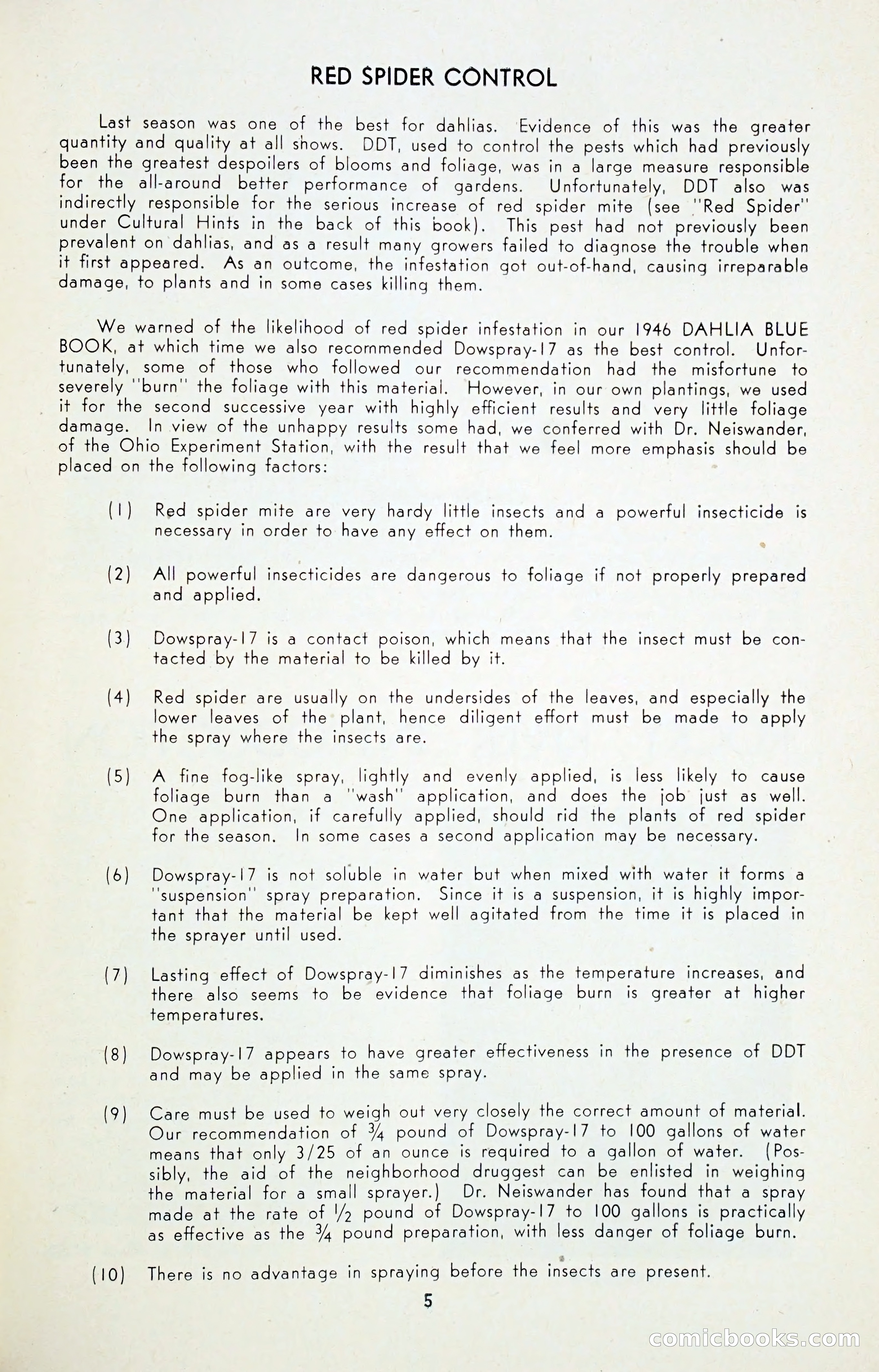 Dahlia Blue Book for 1947 — page 10 of 54