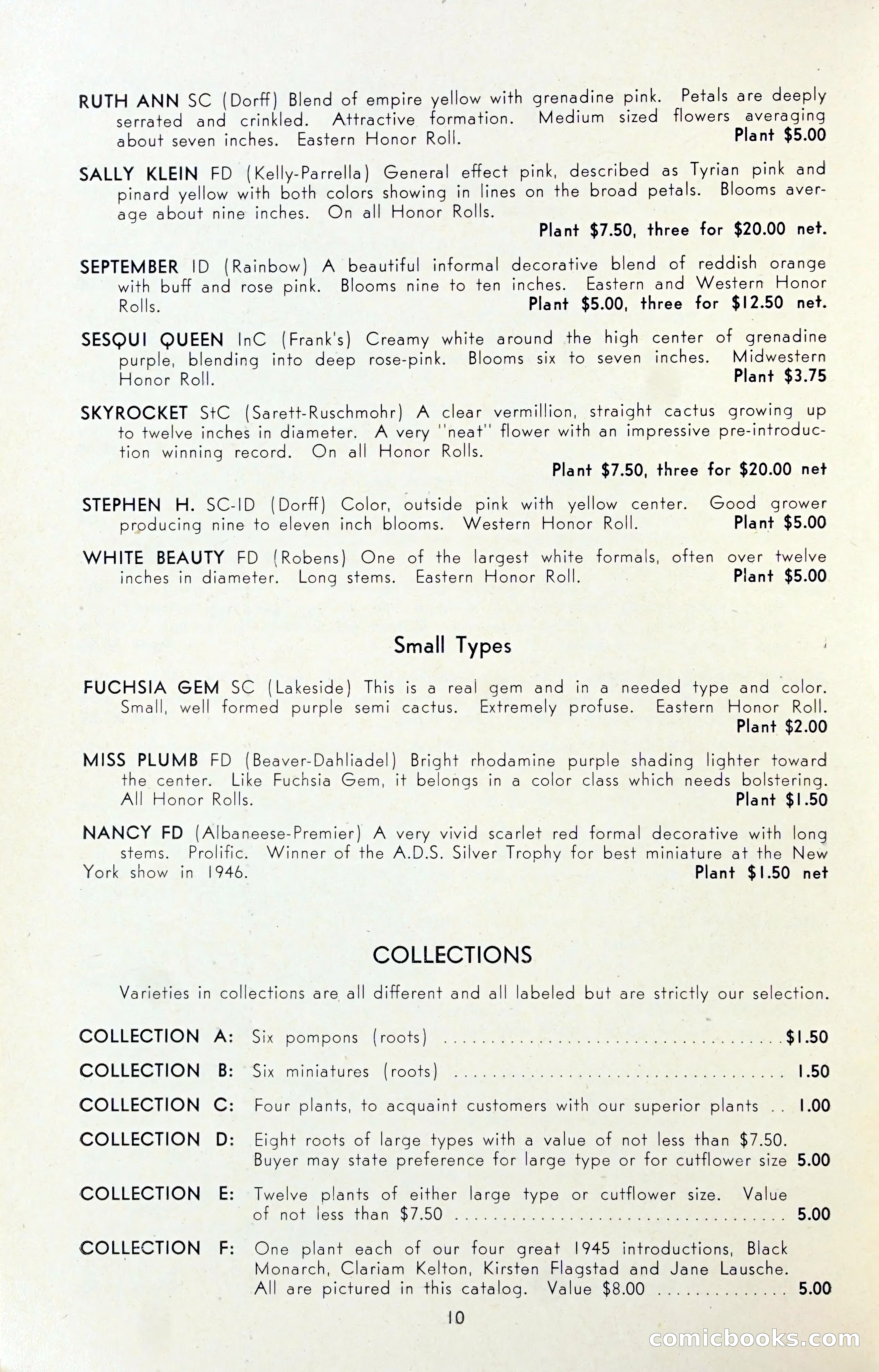 Dahlia Blue Book for 1947 — page 15 of 54